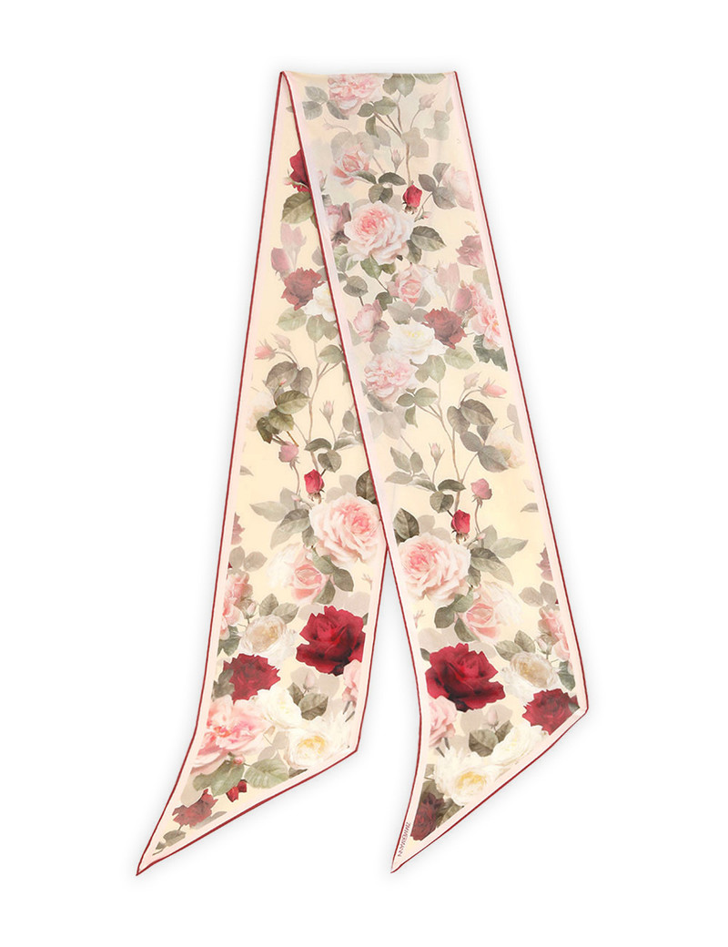 PRINTED SILK NECK SCARF 3