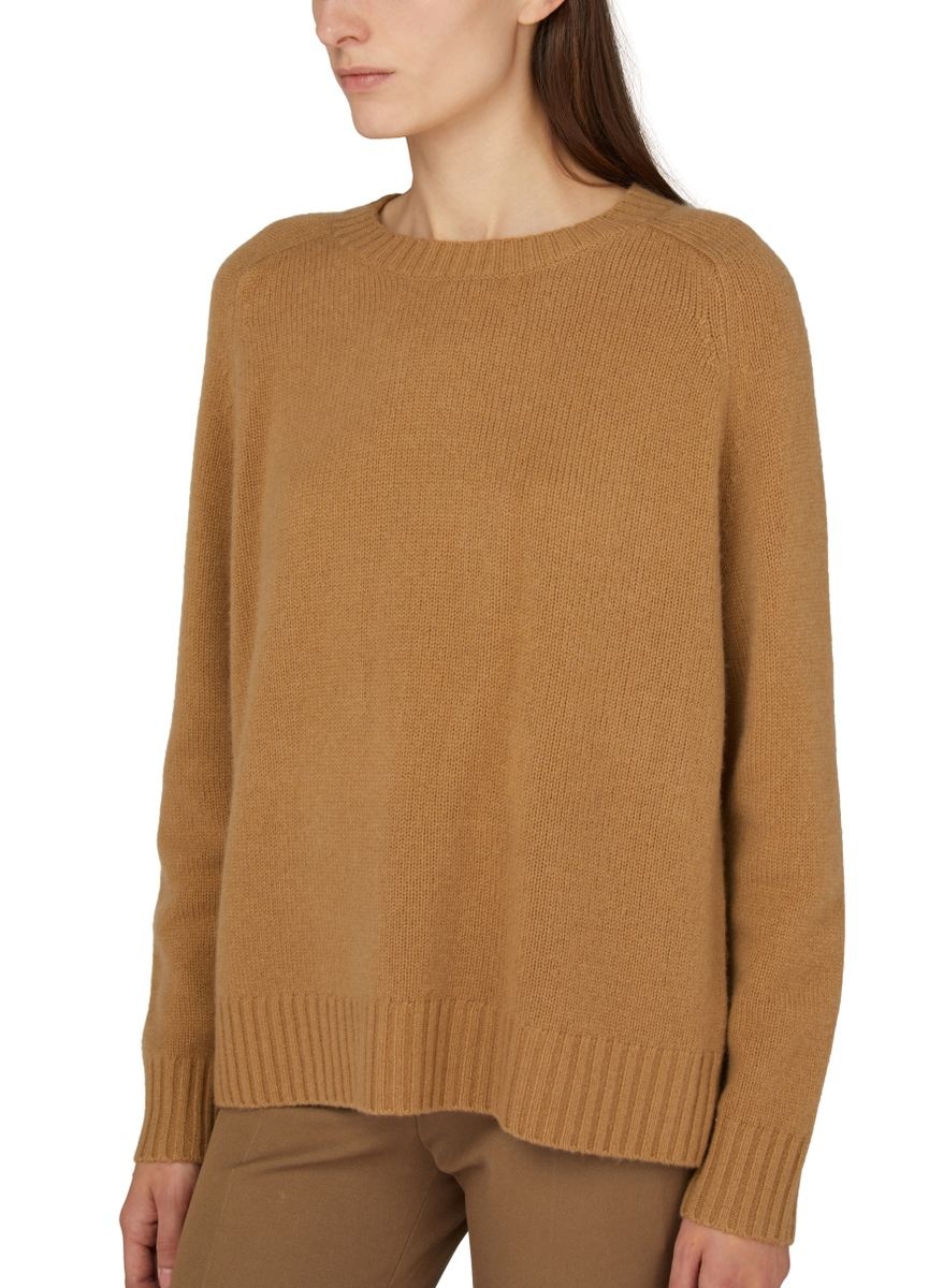 Round neck open sweater - 4