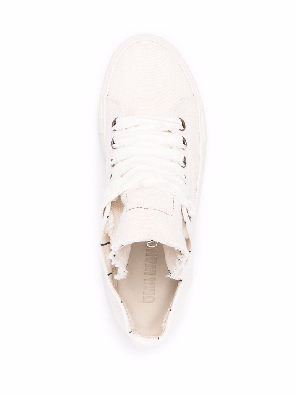 raw-edge low-top sneakers - 4