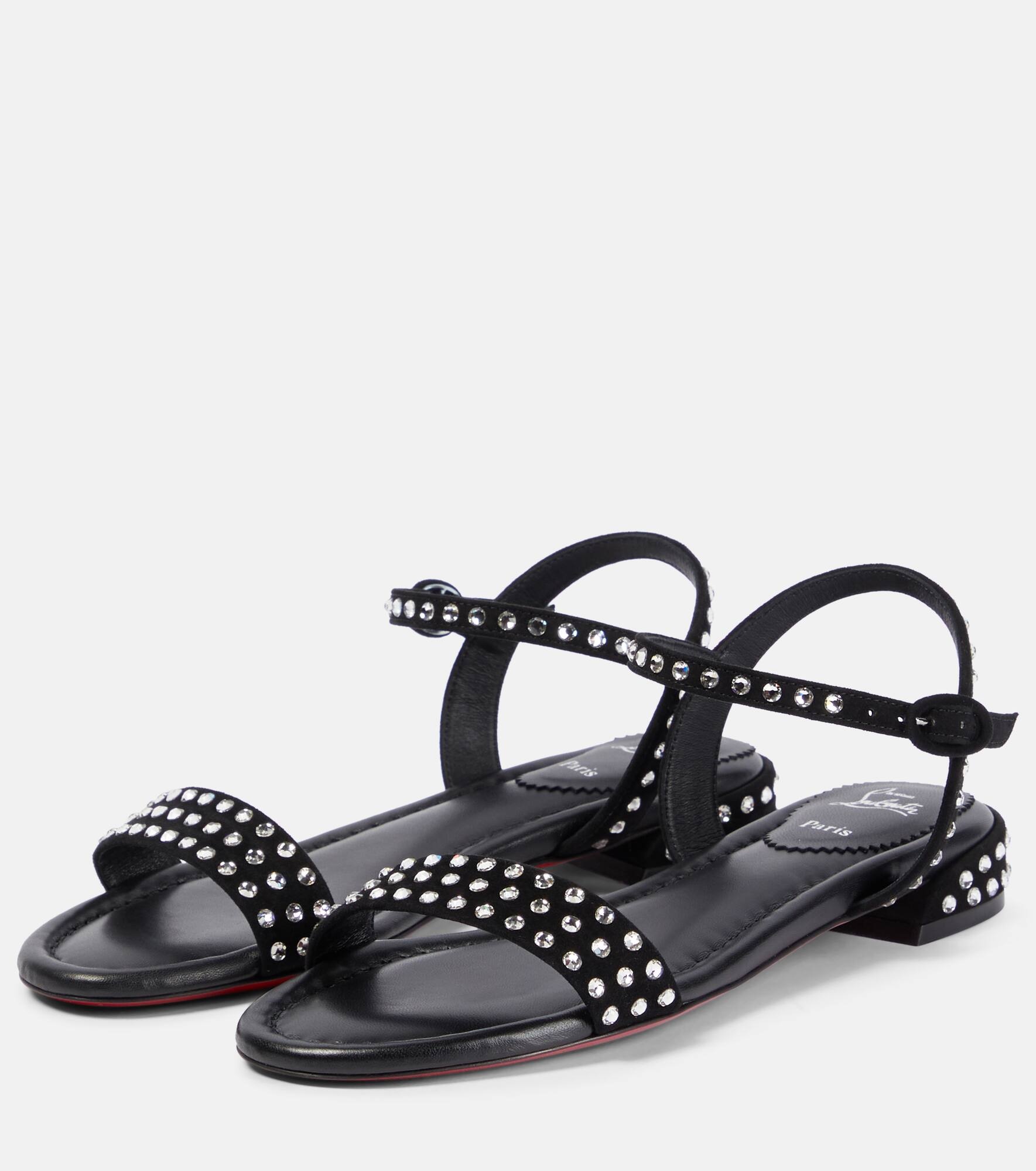 Sweet Jane Strass Boum suede sandals - 5