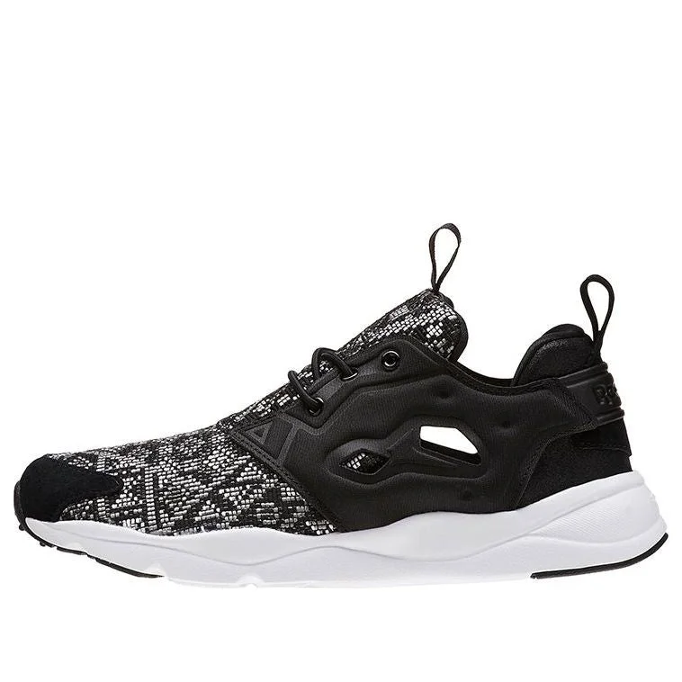 (WMNS) Reebok Furylite Gt Running Shoes Black/White/Grey BD4461 - 1