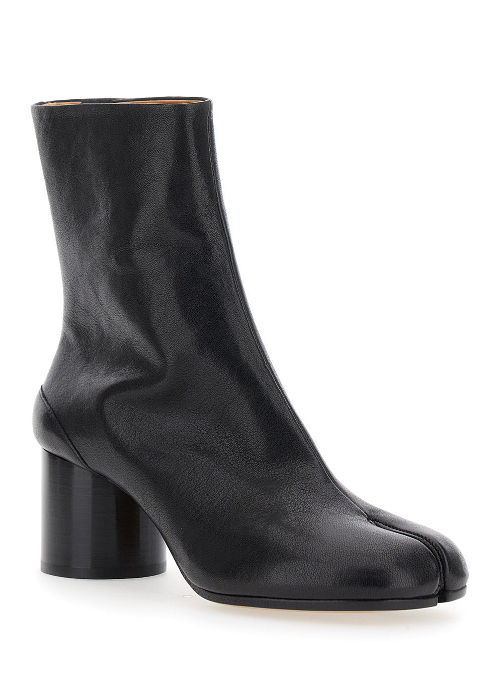 Maison Margiela Women 'Tabi' Black Ankle Boots With Pre-Shaped Toe In Leather Woman - 2