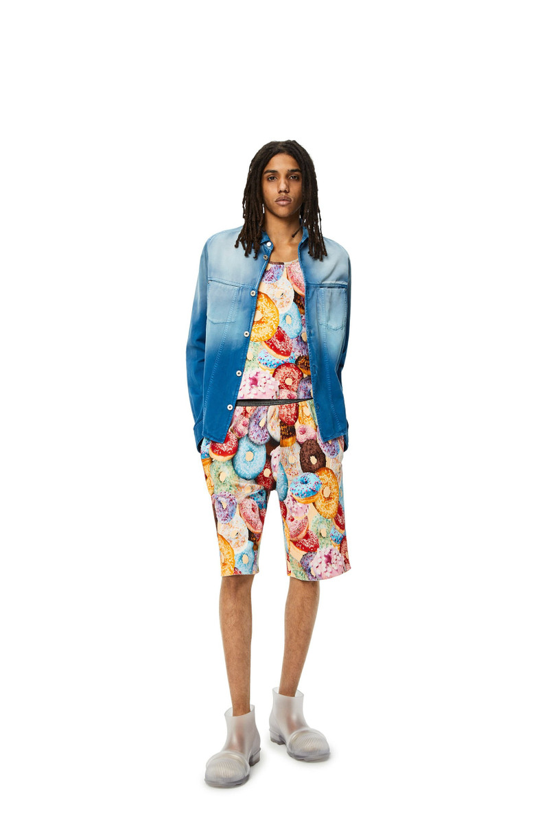 Loewe Doughnuts ribbed shorts in cotton outlook