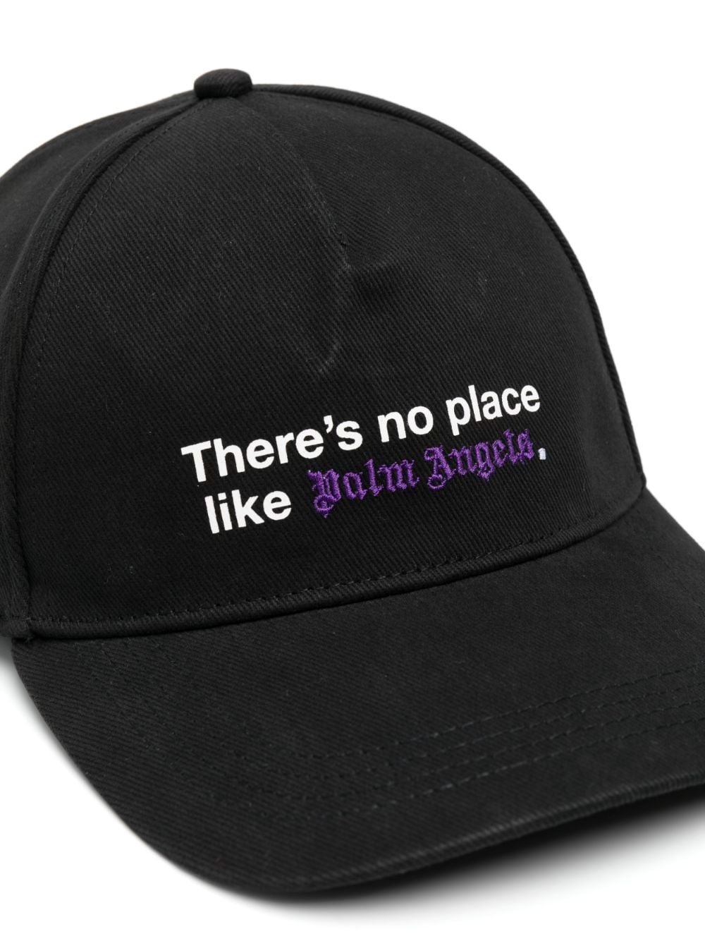 logo-embroidered cotton cap - 2