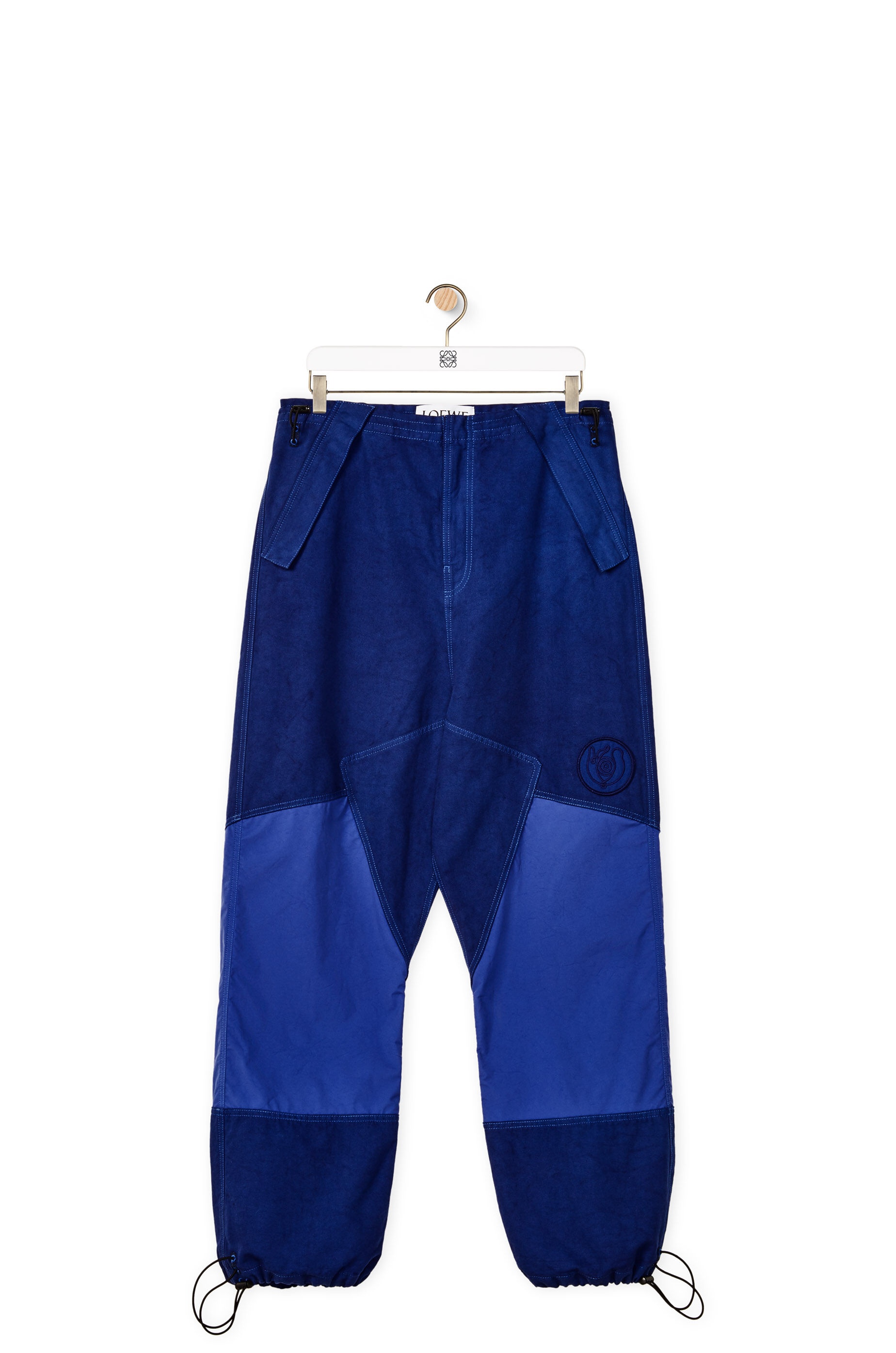 Bi-material trousers in organic cotton - 1