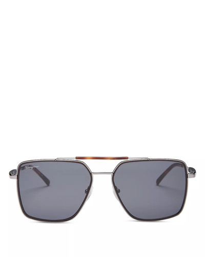 FERRAGAMO Aviator Sunglasses, 59mm outlook