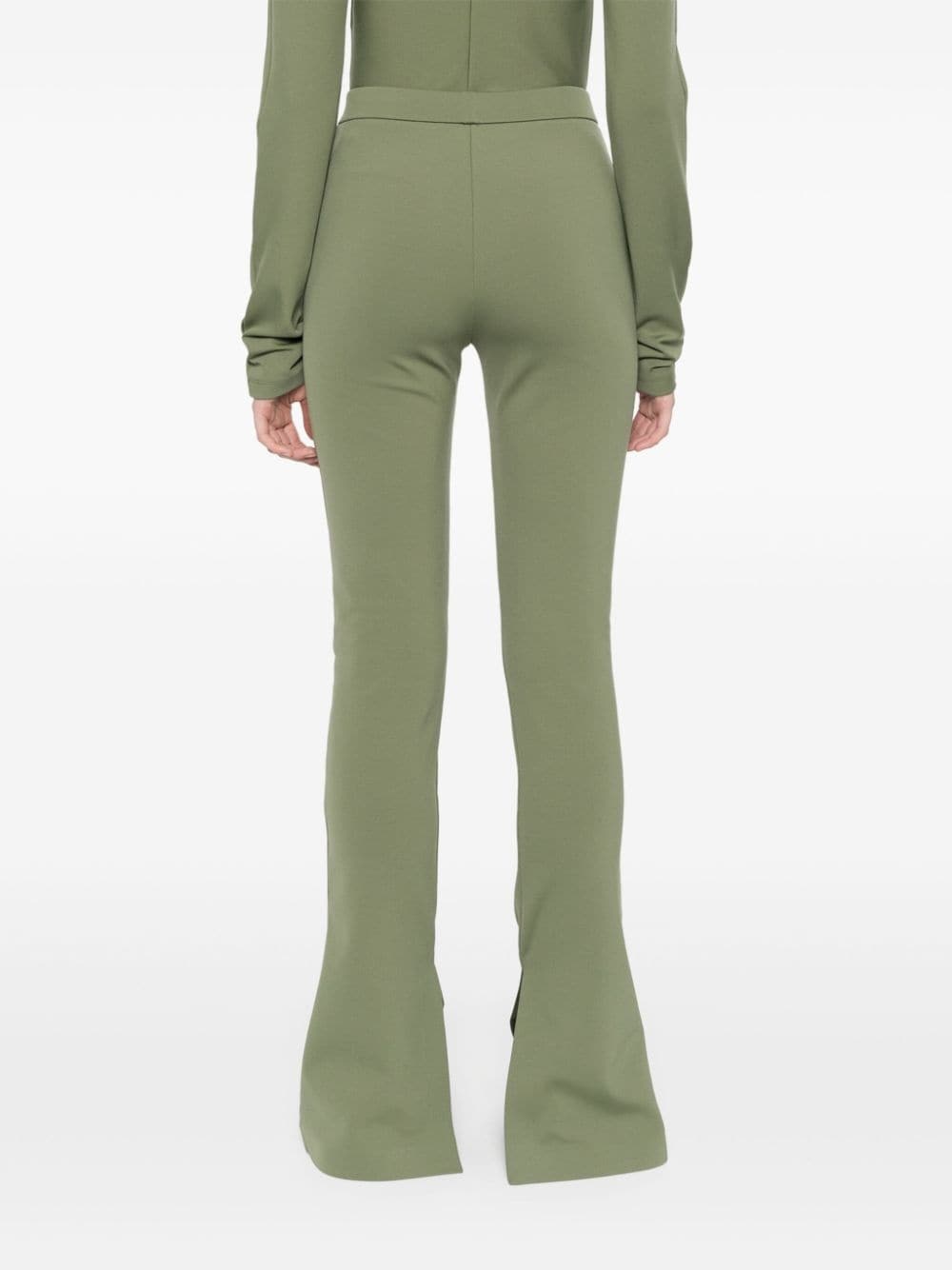 logo-print bootcut leggings - 4