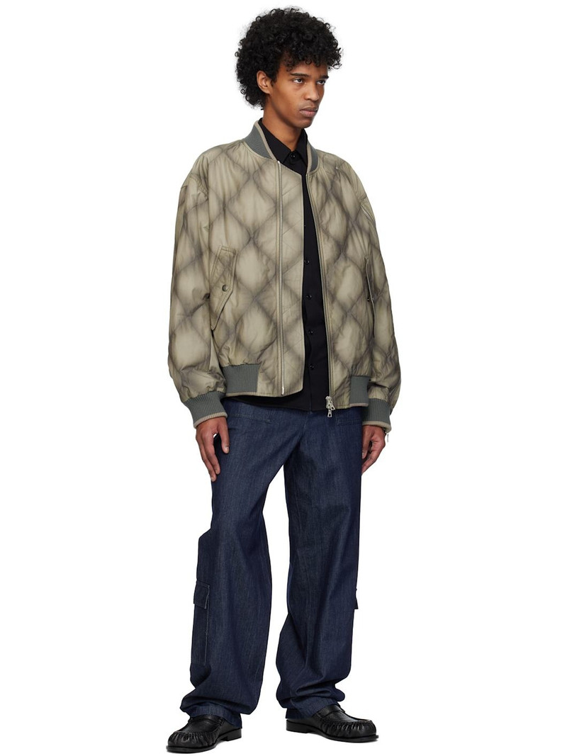 Dries Van Noten Indigo Elasticized Cargo Jeans outlook