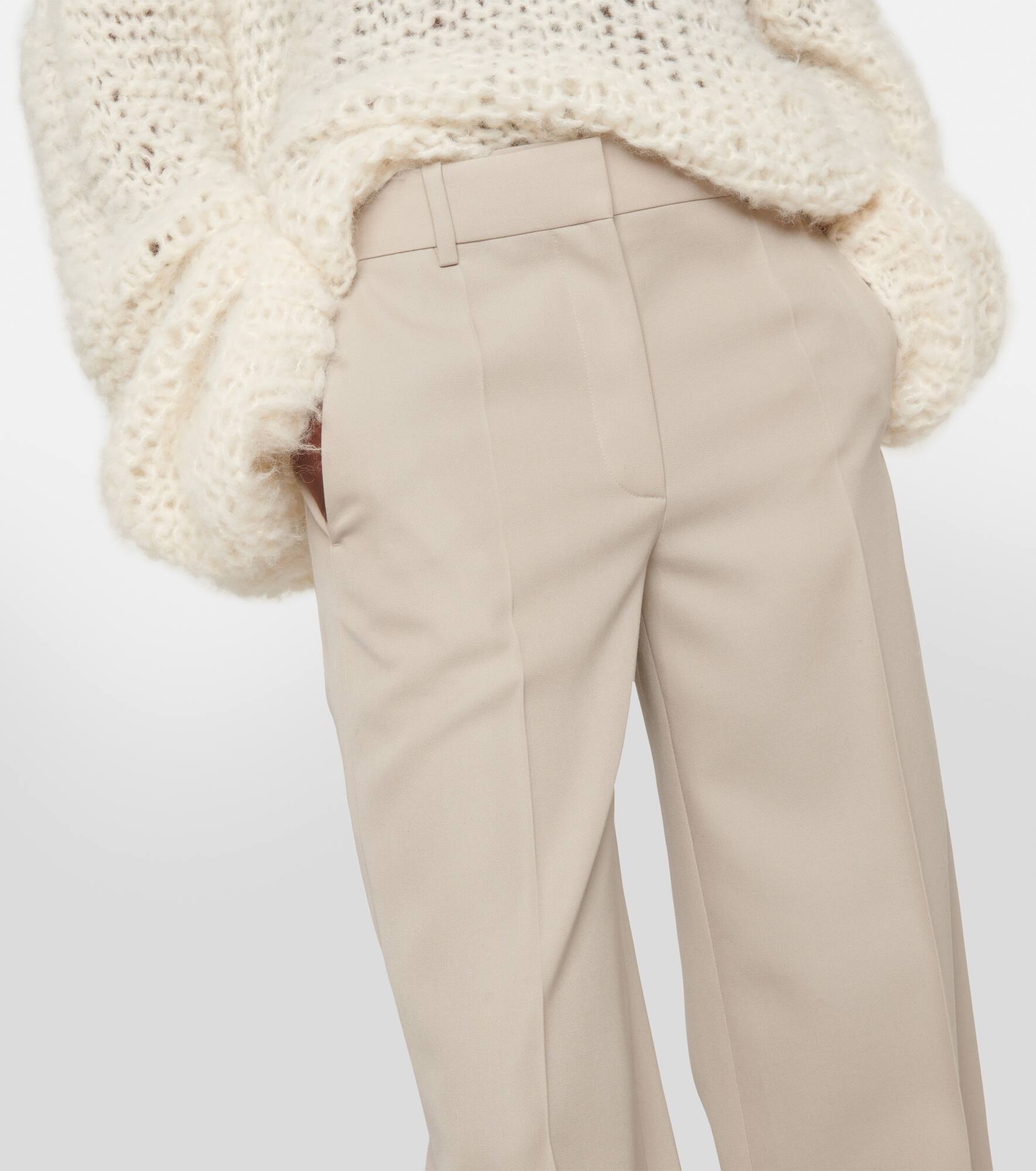 High-rise straight wool pants - 4