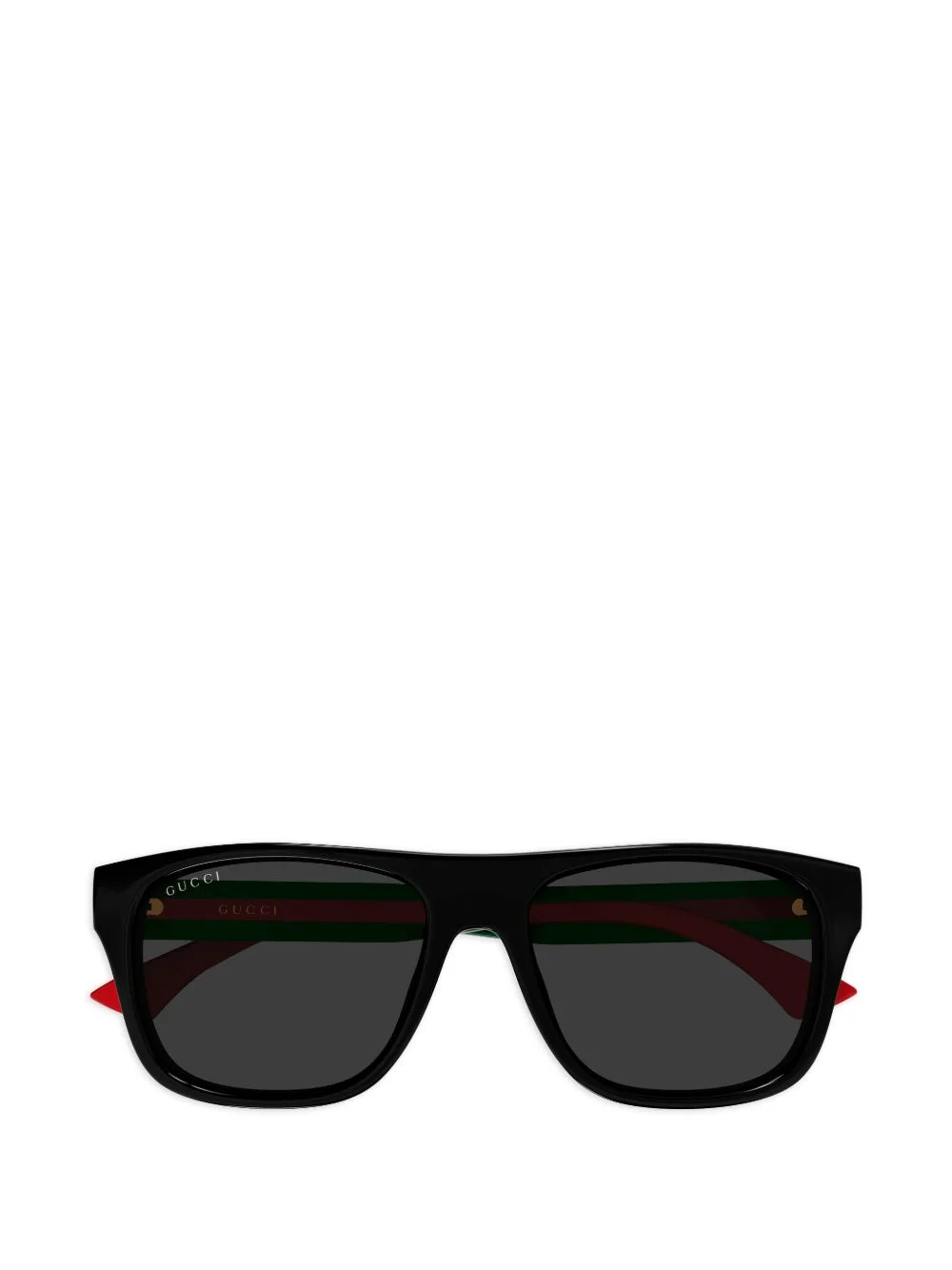 stripe-detail rectangle-frame sunglasses - 1