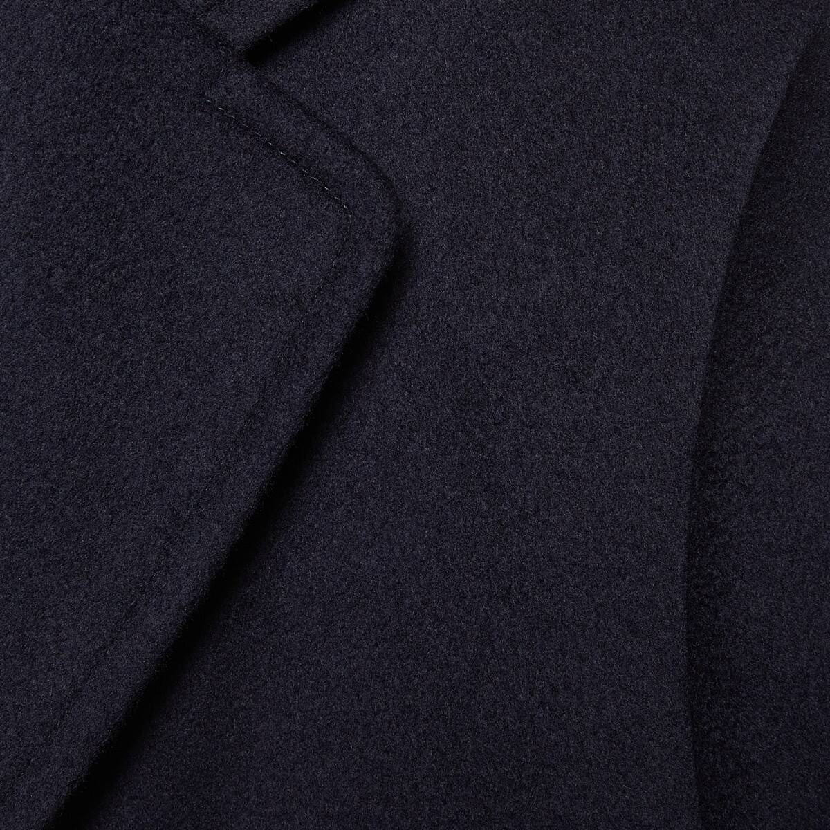 Eco cashmere coat with Gucci label - 6