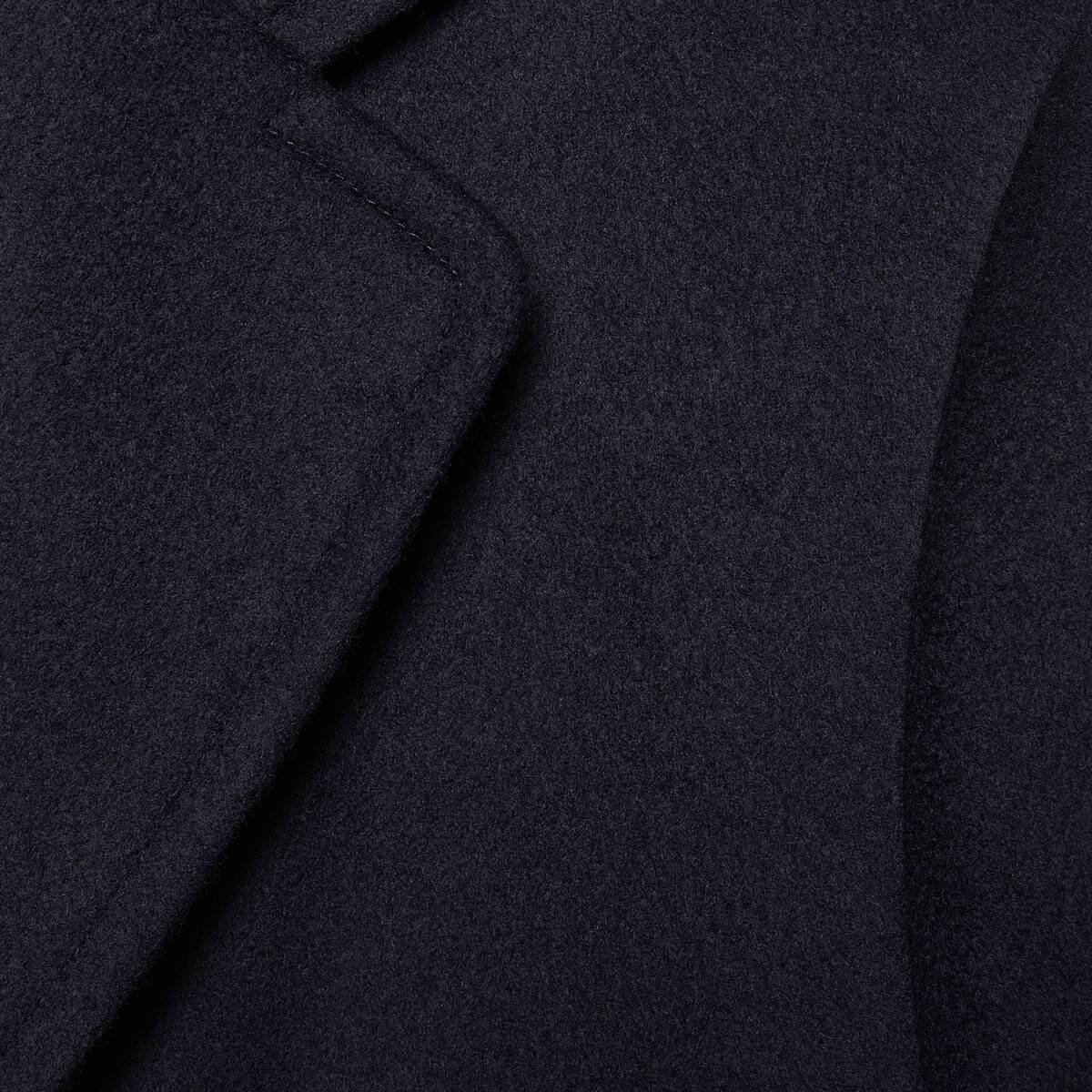 Eco cashmere coat with Gucci label - 6