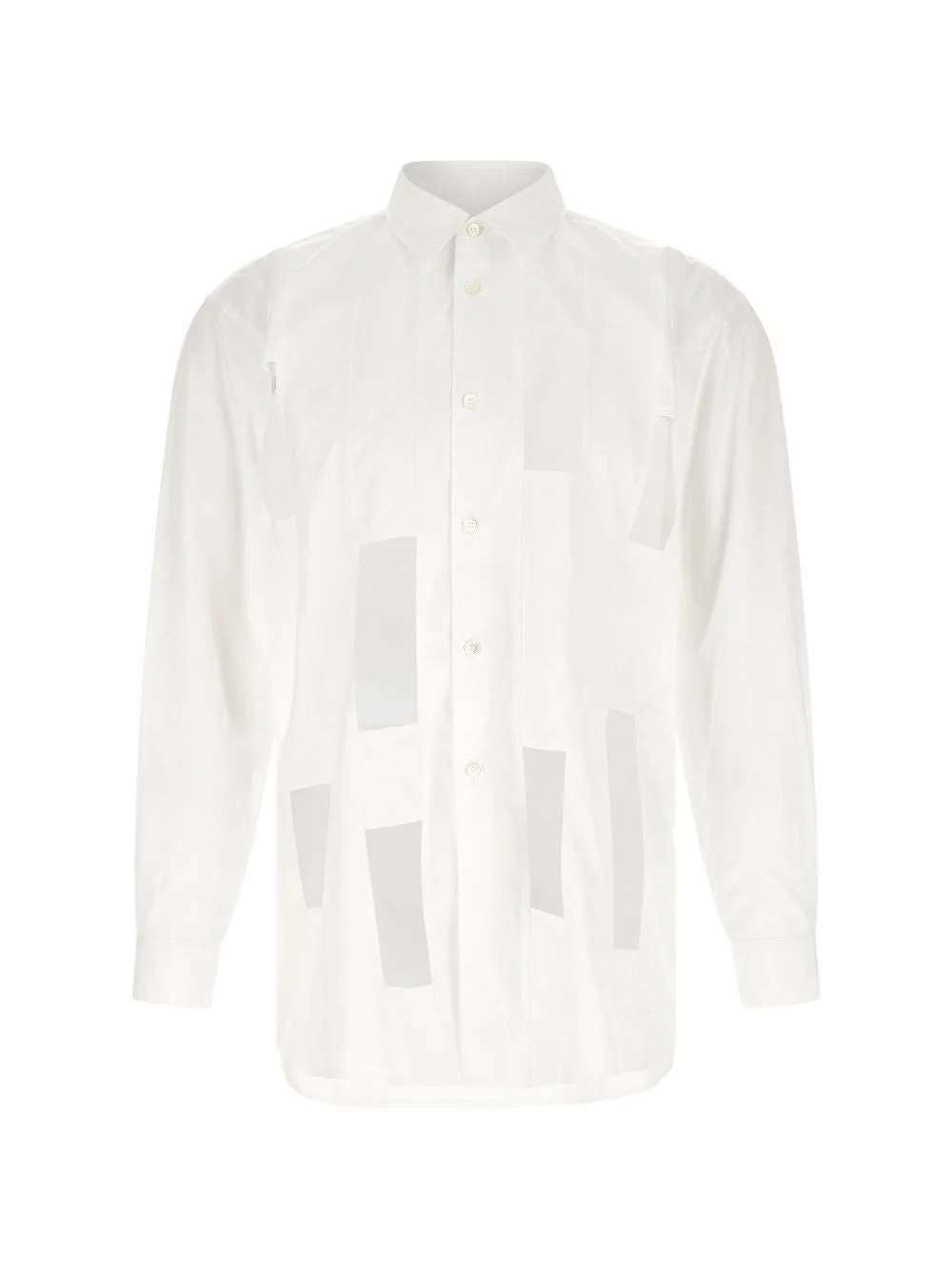 geometric cut-out shirt - 1