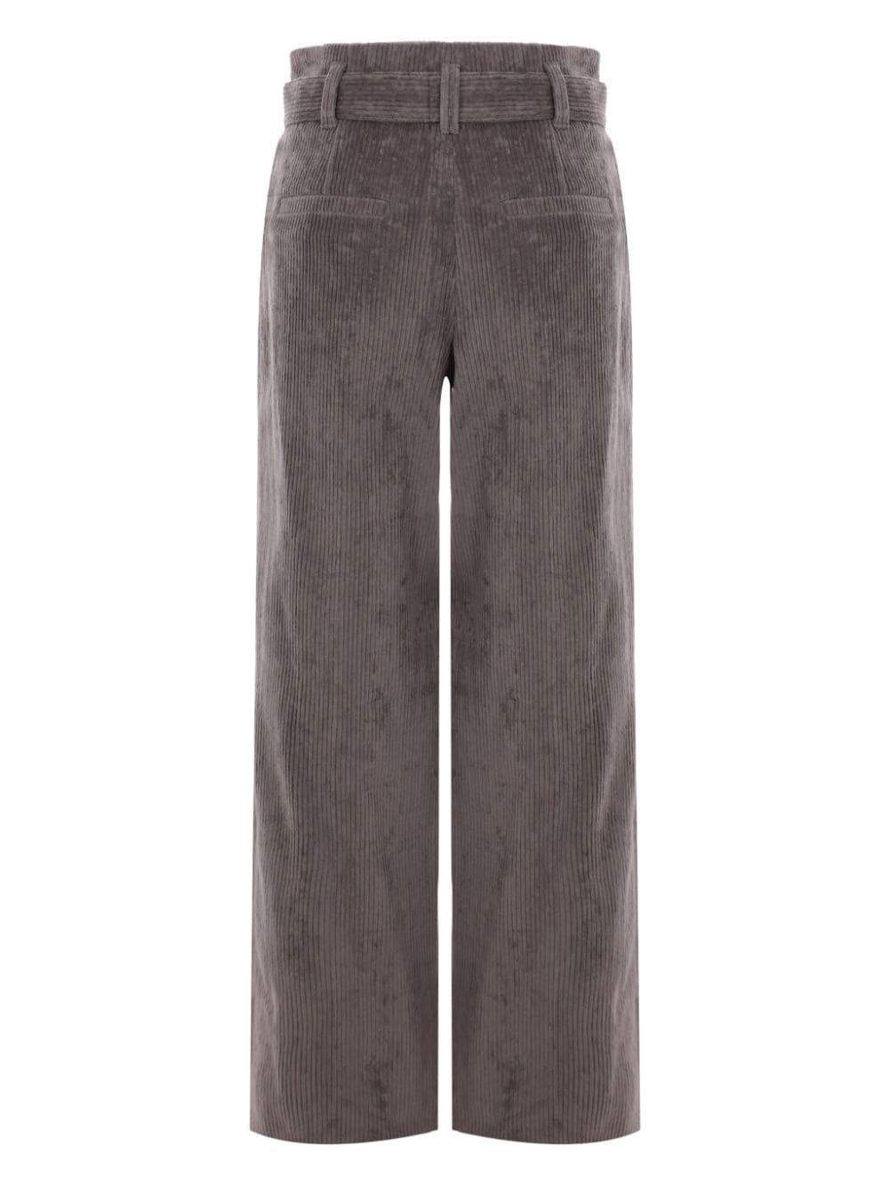 belted corduroy trousers - 2