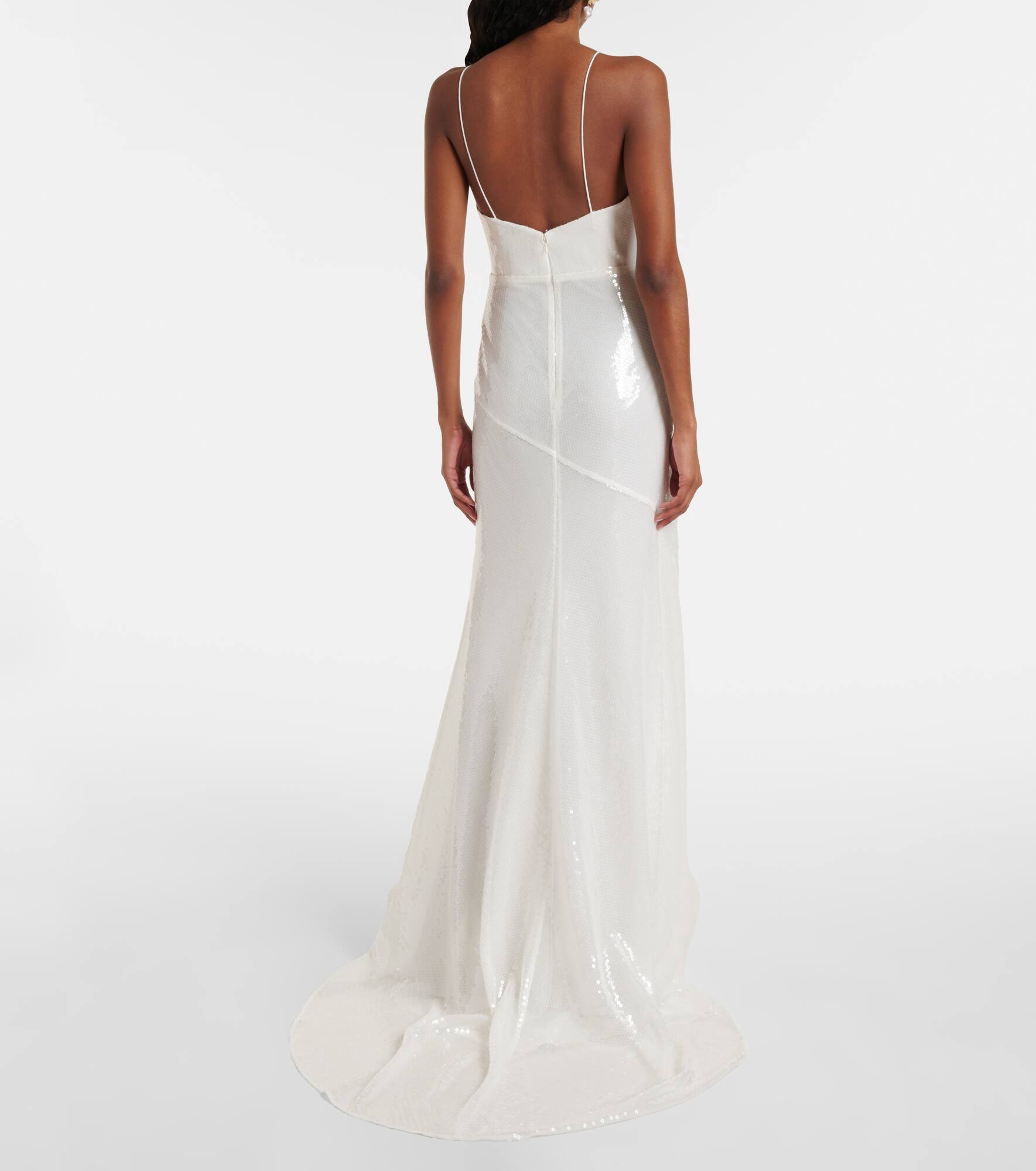 Bridal sequined gown - 3