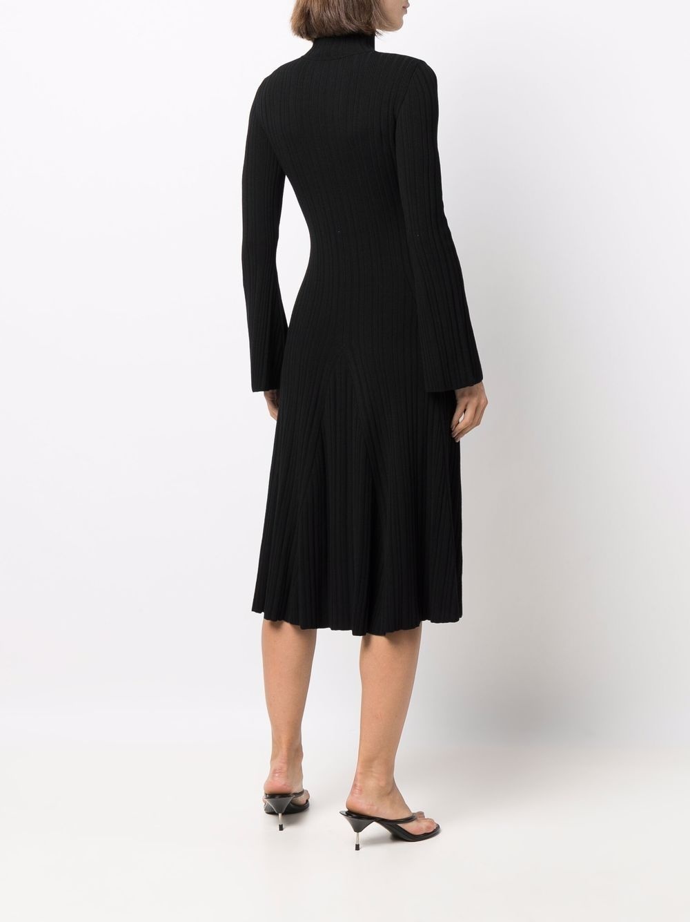intarsia-logo dress - 4