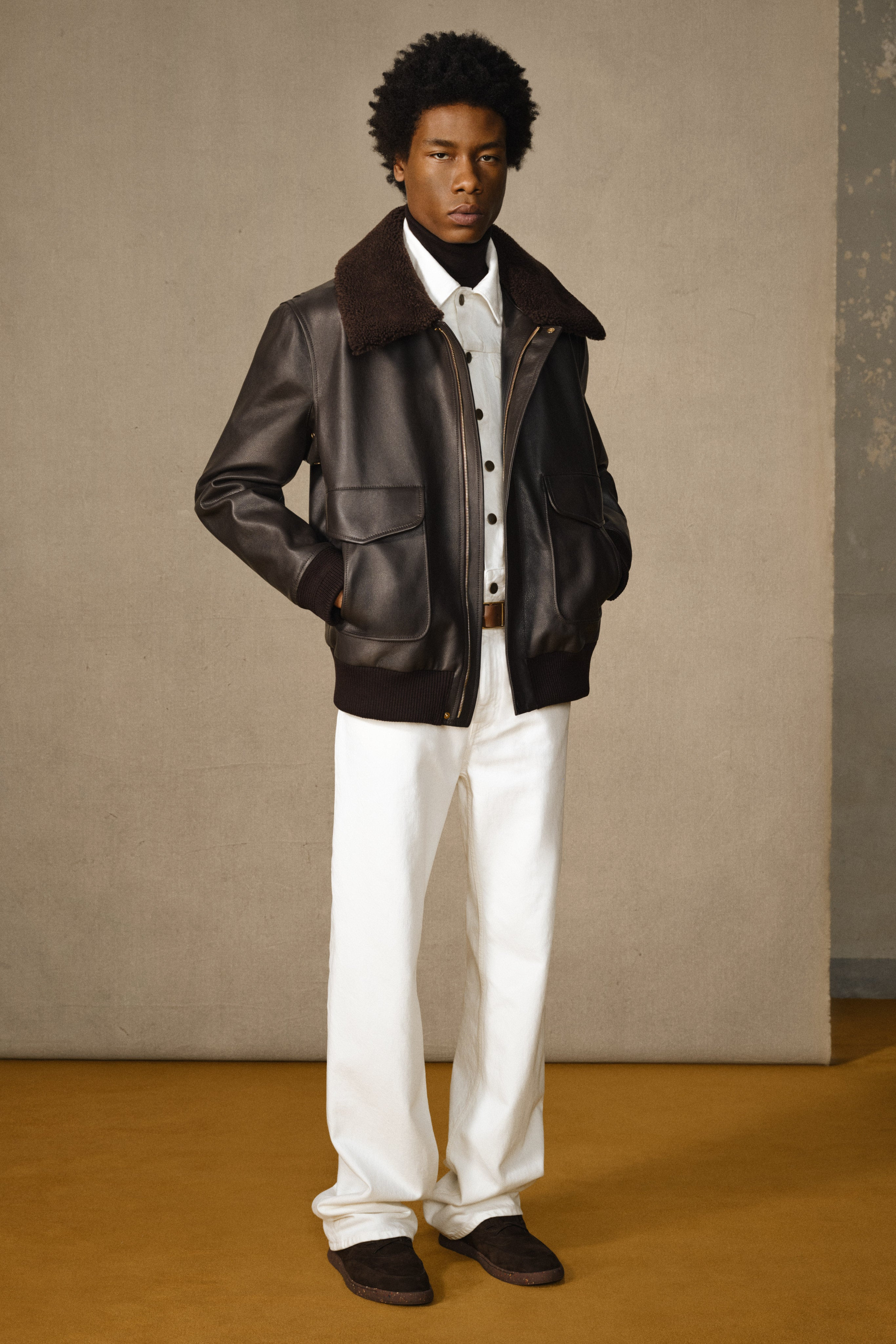 Grant Jacket in Chocolate Leather - 2
