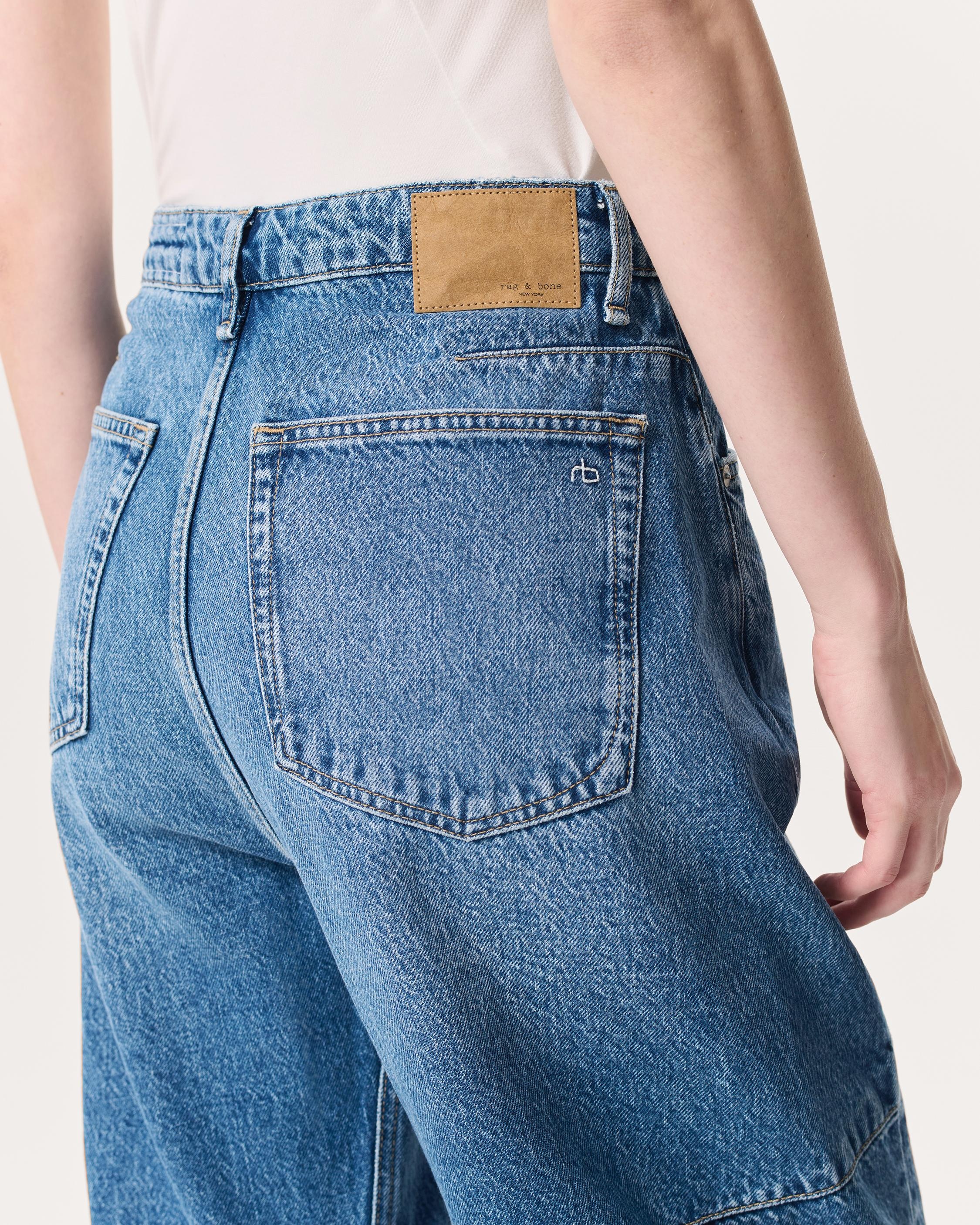 Charlie Ankle-Length Barrel Jeans
Lightweight Rigid Denim - 4