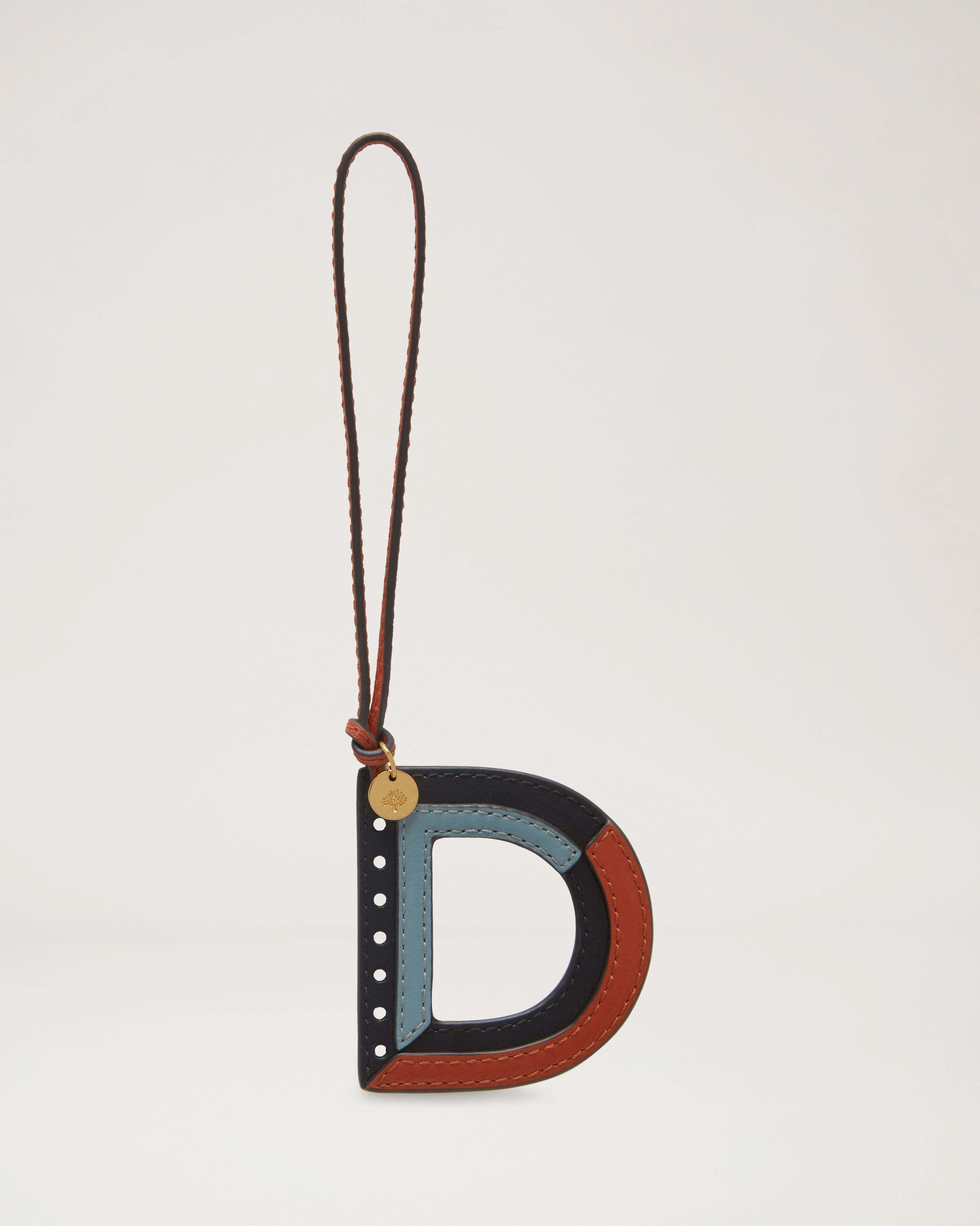 Tri-Colour Leather Keyring - D
Black Silky Calf - 1