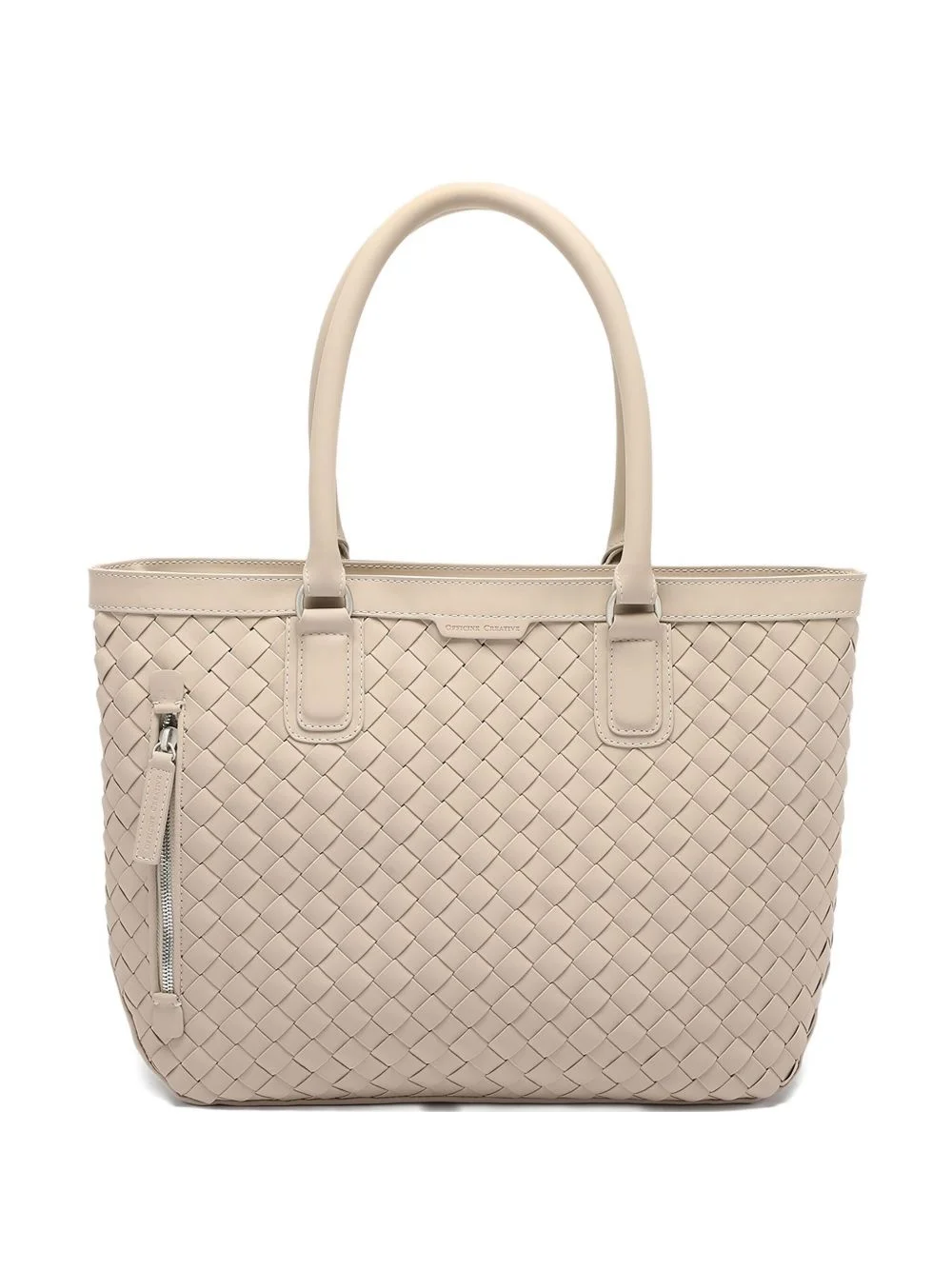 leather tote bag - 1