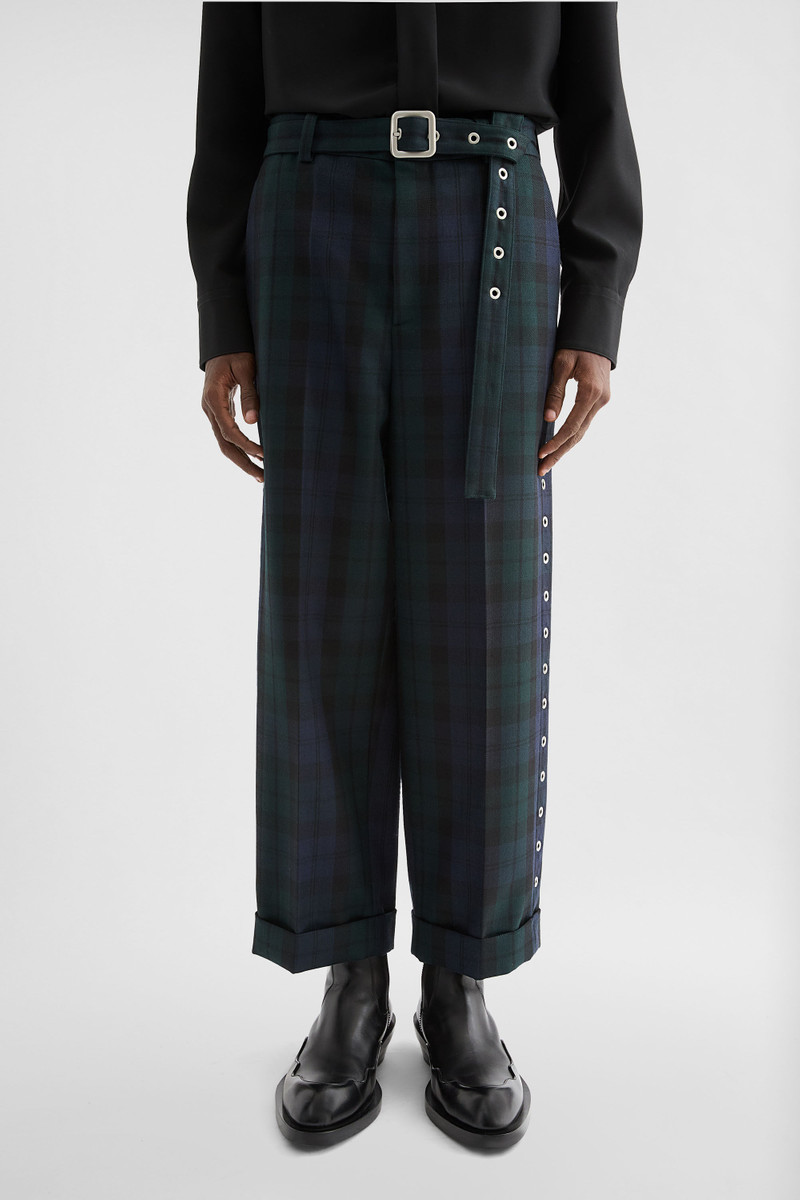 Wool Belted Trousers 3