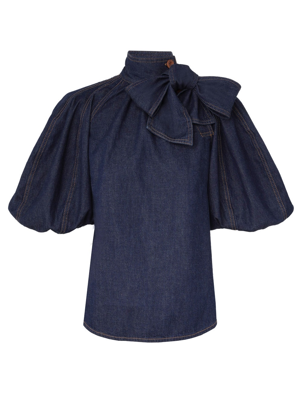 Zimmermann ILLUMINATE TIE NECK BLOUSE | REVERSIBLE