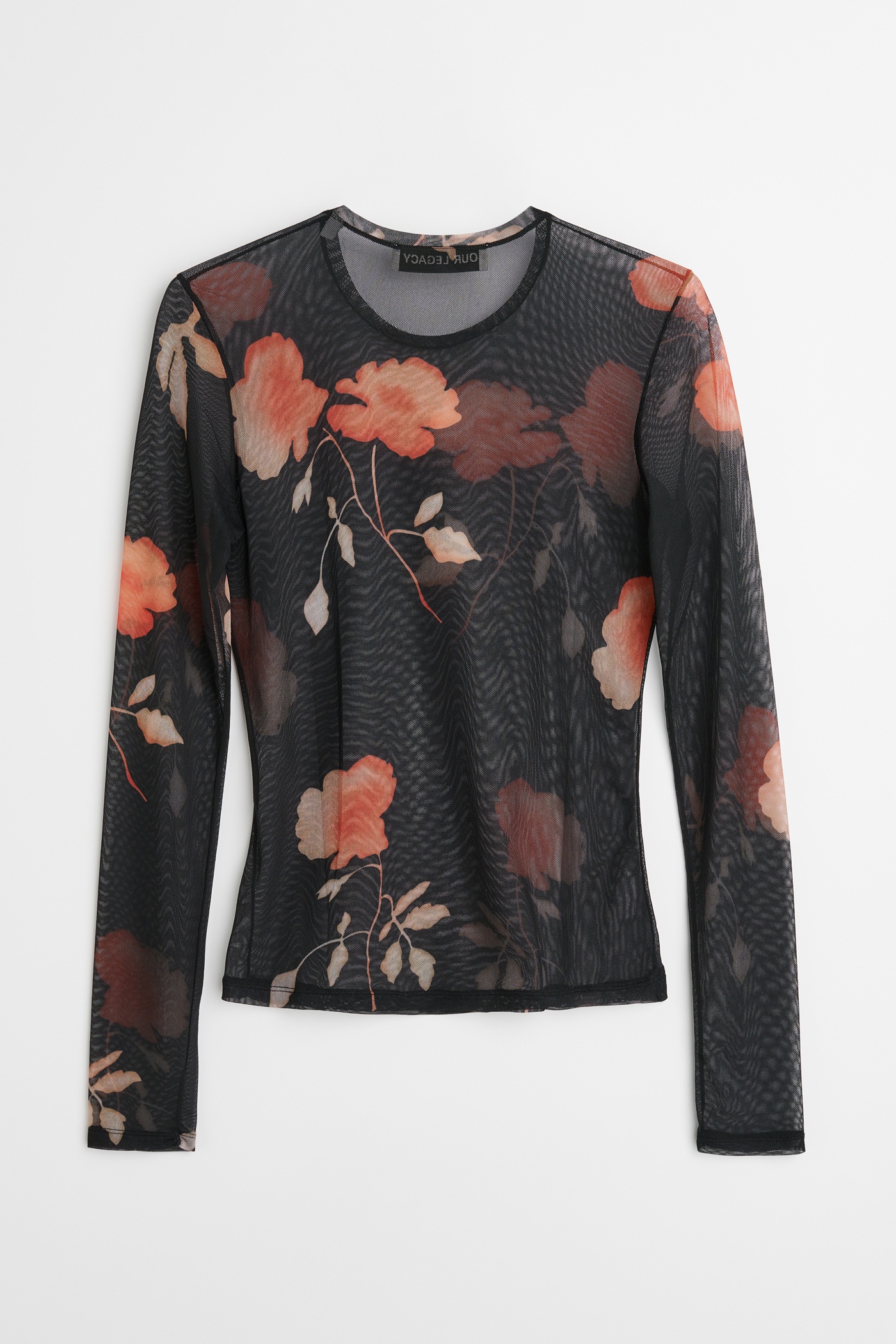 Super Slim Longsleeve Nocturnal Flower Print - 8