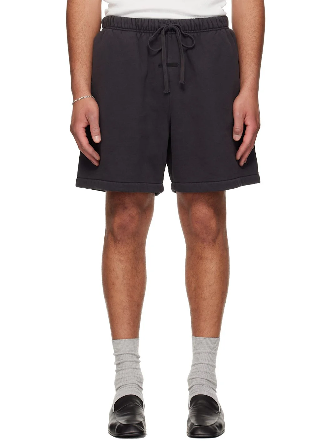 Black Signature Classic Sweat Shorts - 1