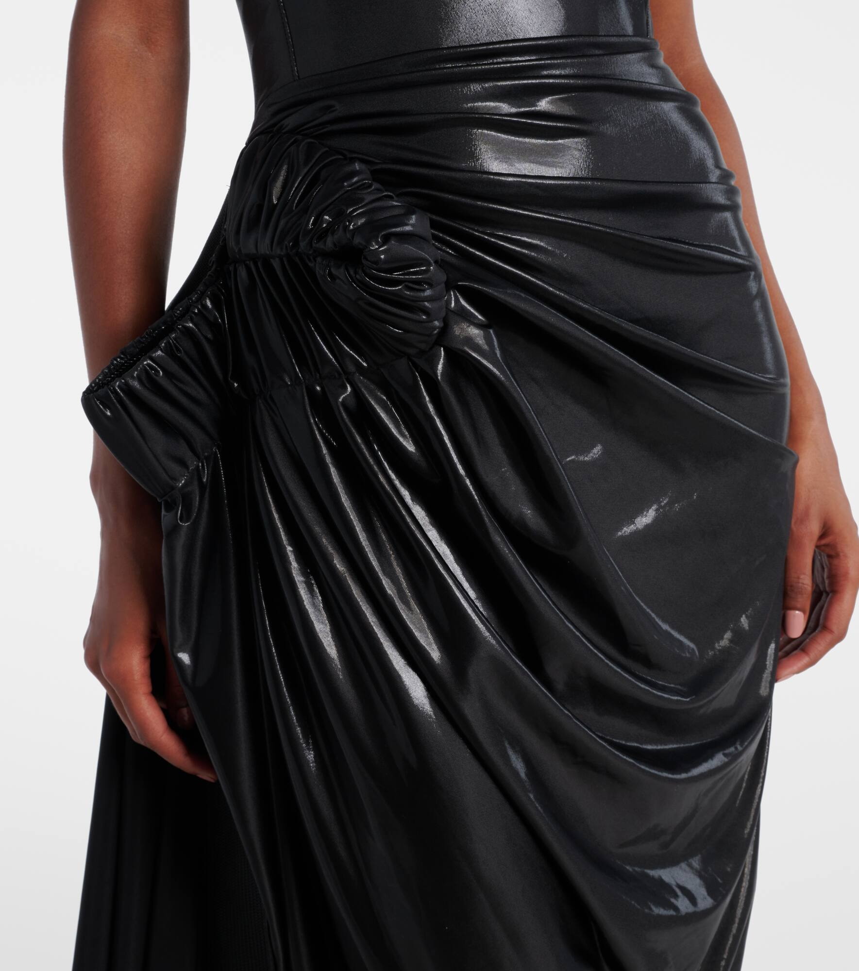 Lexicon draped gathered gown - 5
