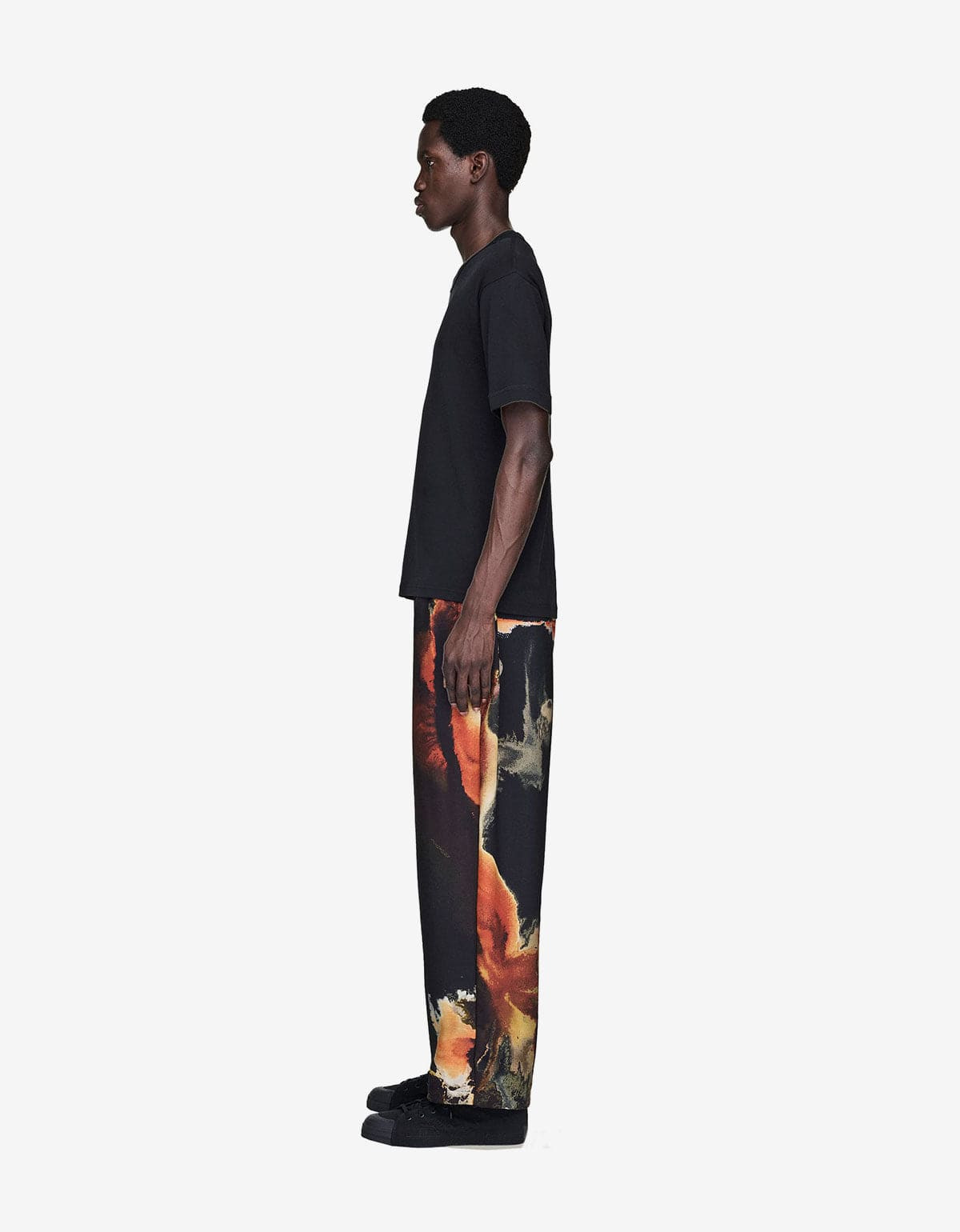 Y-3 Black AOP Sport Uniform Track Pants - 6