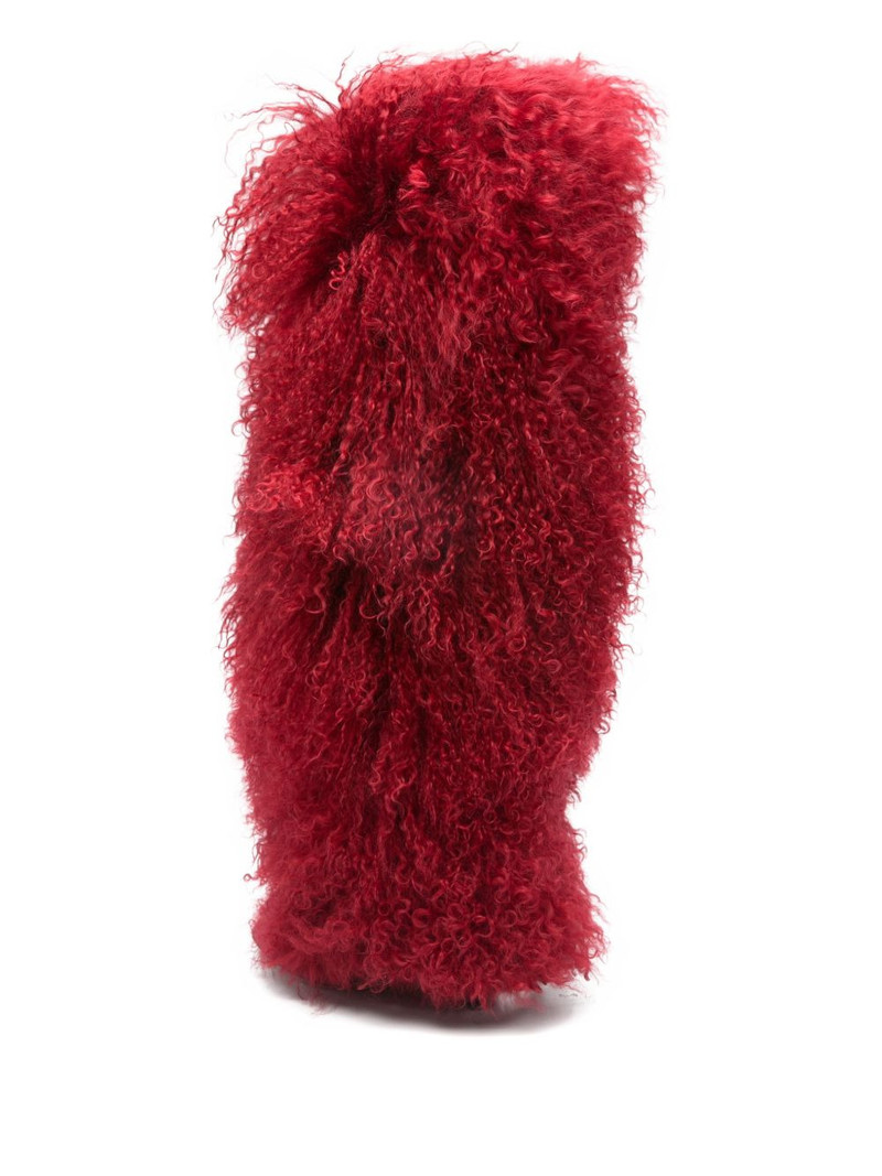 fur knee-high boots 3