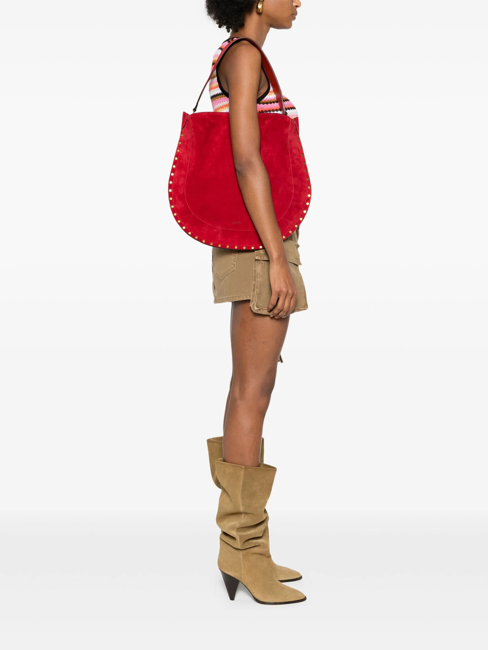 Isabel Marant Oskan Soft Hobo Bag - 6
