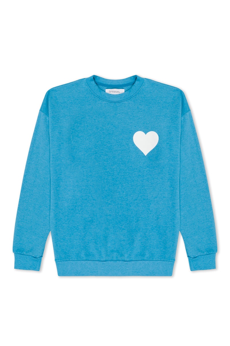 TURQUOISE HEART SWEATSHIRT - 6