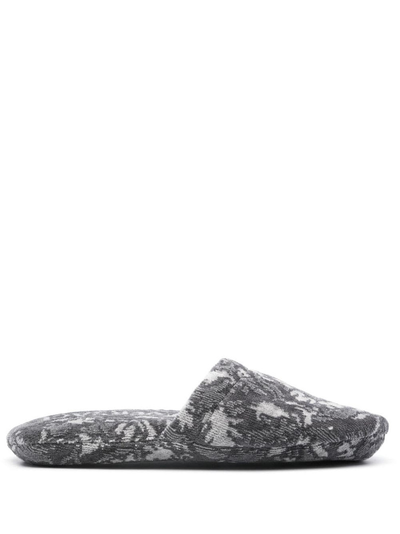 jacquard cotton-blend slippers 1
