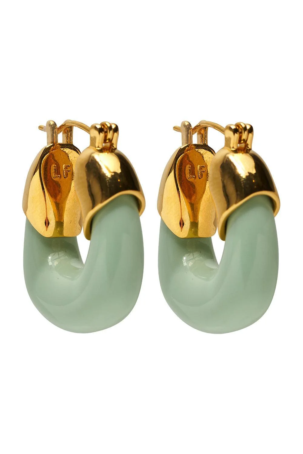 Seafoam Mini Organic Hoops - 1