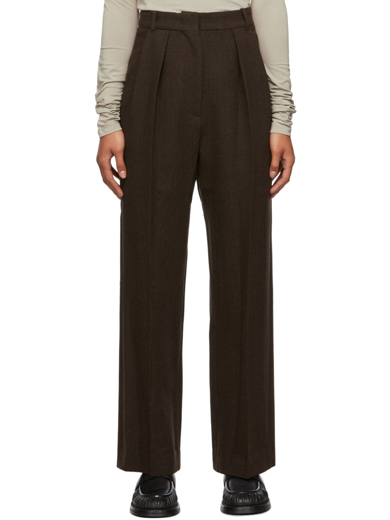 Brown Loose Fit Trousers - 1