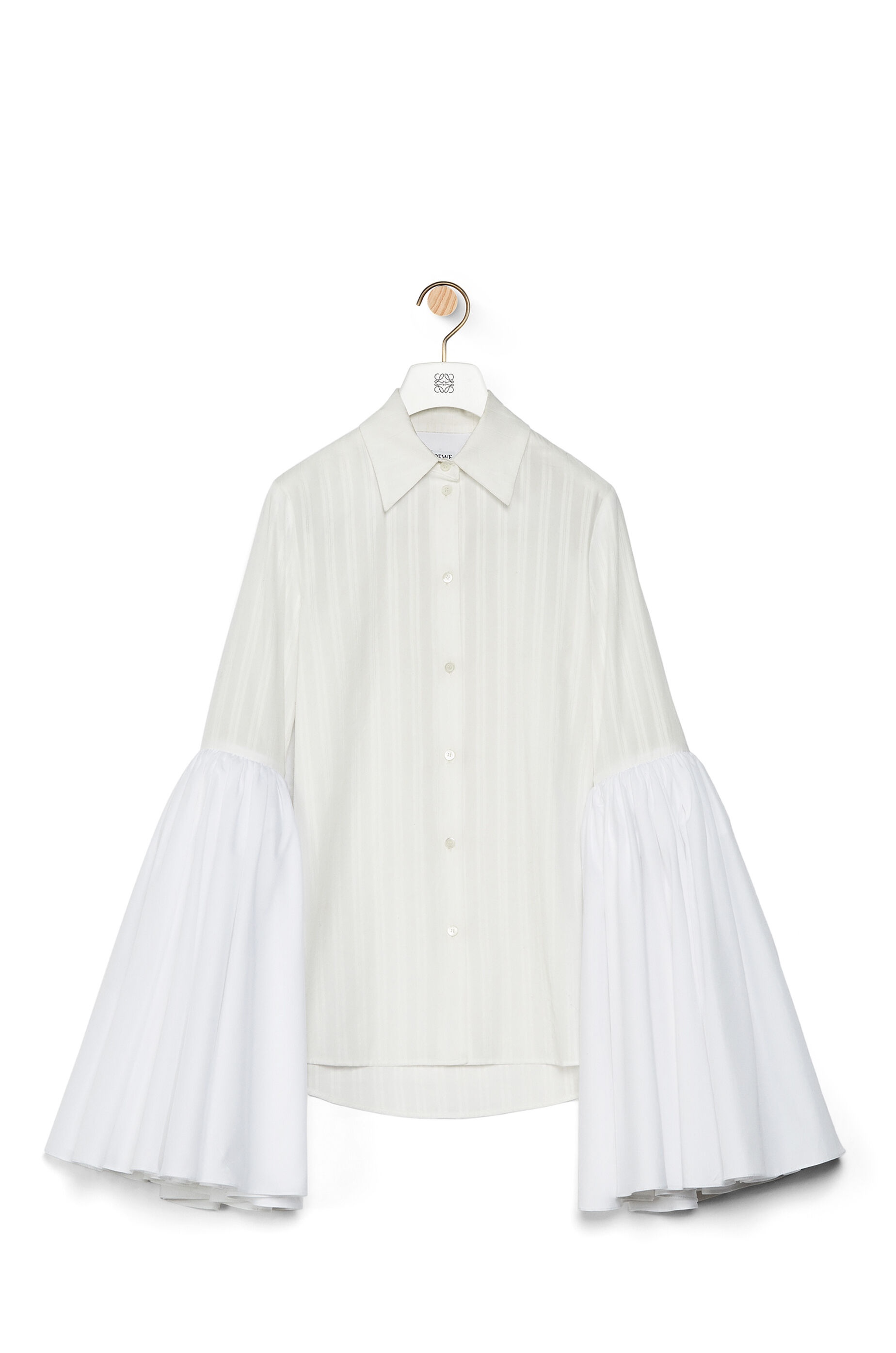 Bell sleeve shirt in cotton - 1