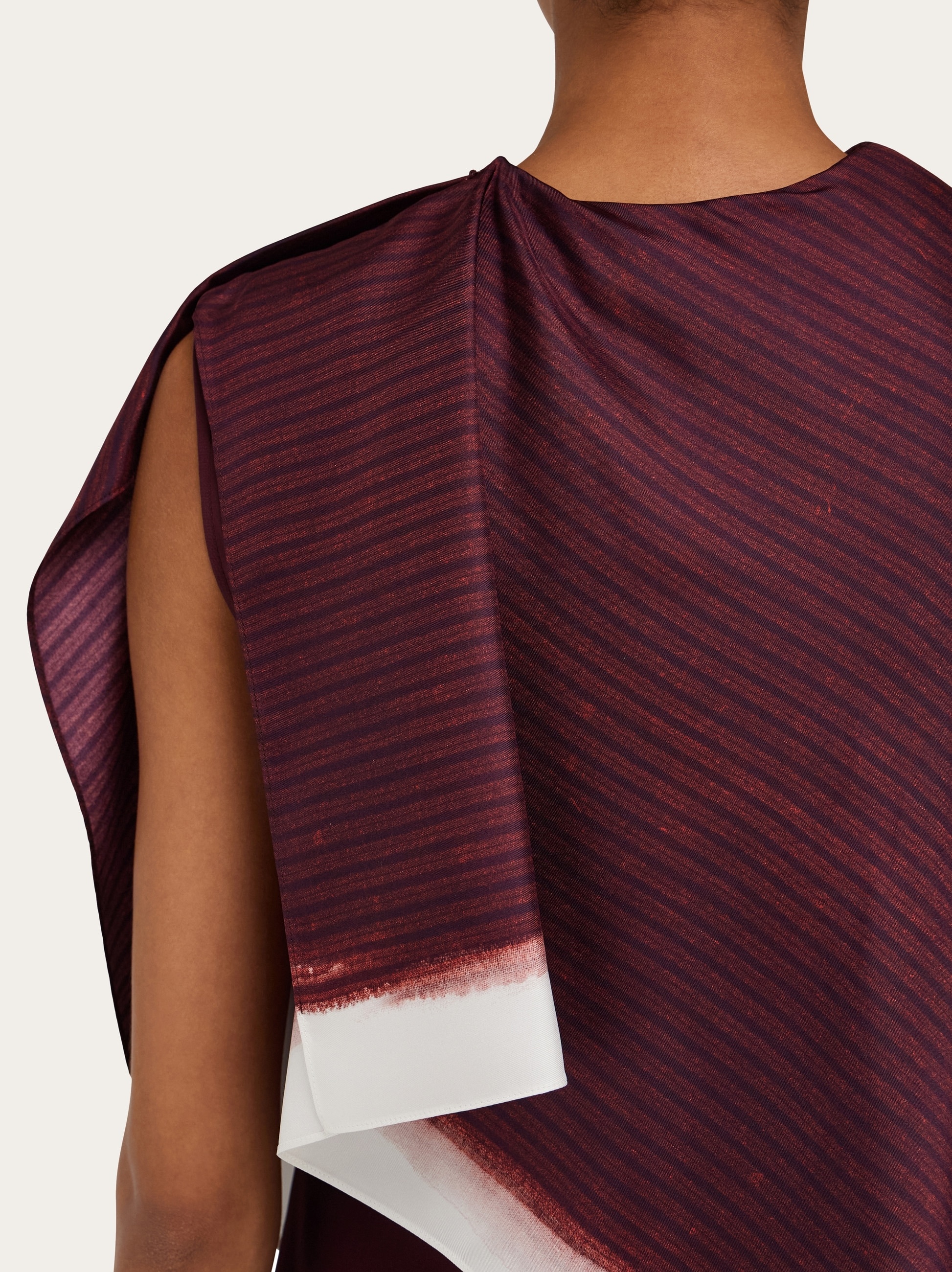 Shirt dress with shawl detail - 5