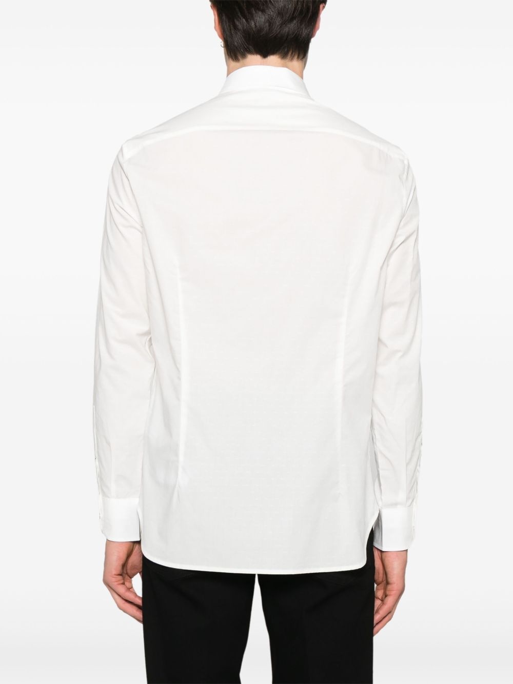 logo-jacquard shirt - 4