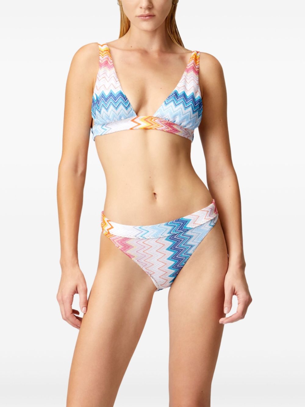 zigzag-knit bikini set - 3