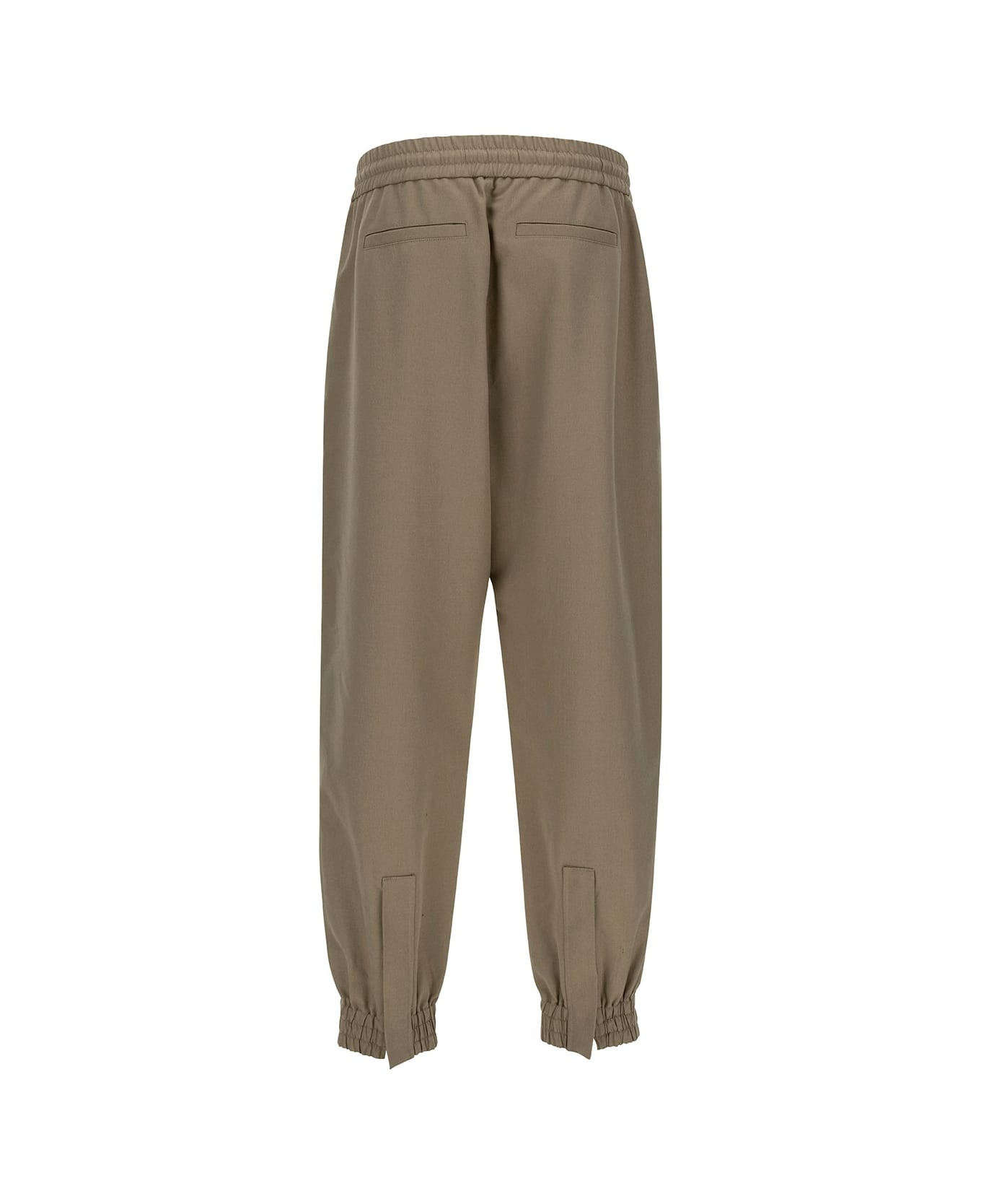 Cargo Pants With Elastic Waistband In Cotton Man - 2