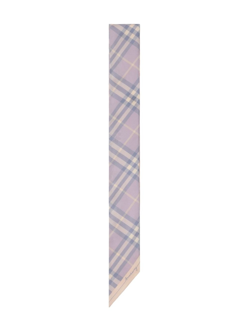 checked silk scarf - 2