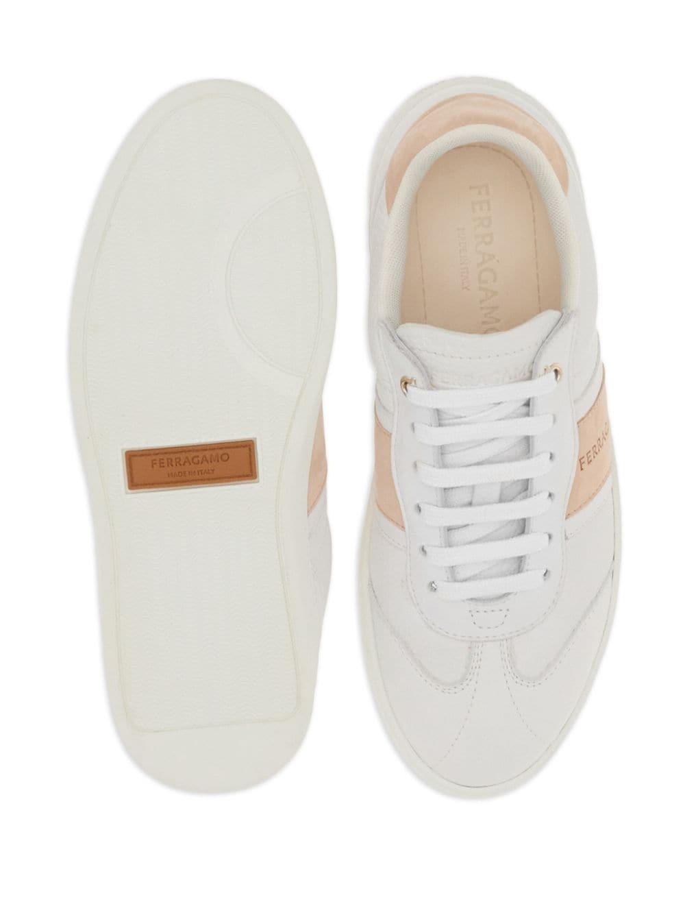 debossed-logo low-top sneakers - 5