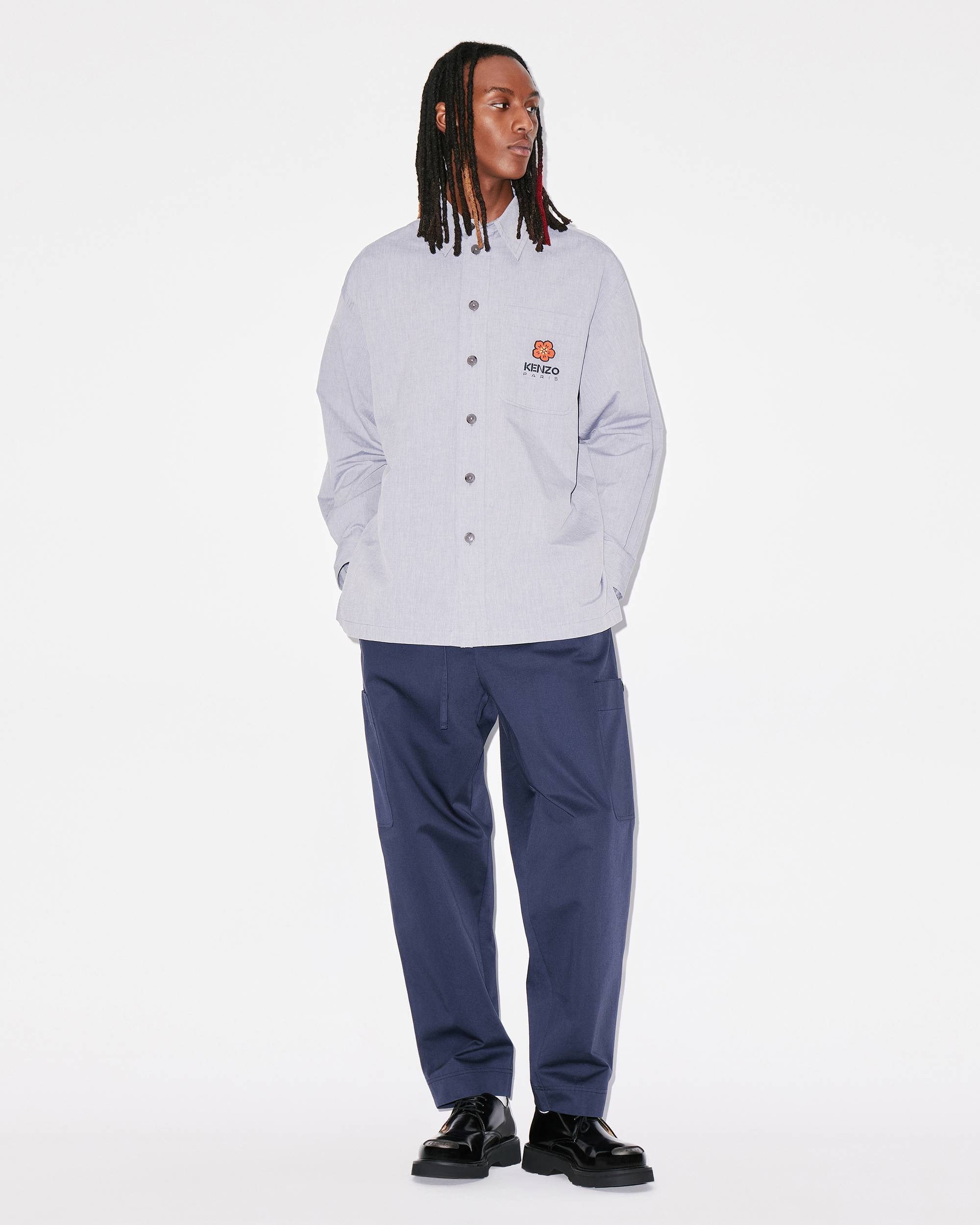 'BOKE FLOWER' Crest oversized shirt - 3