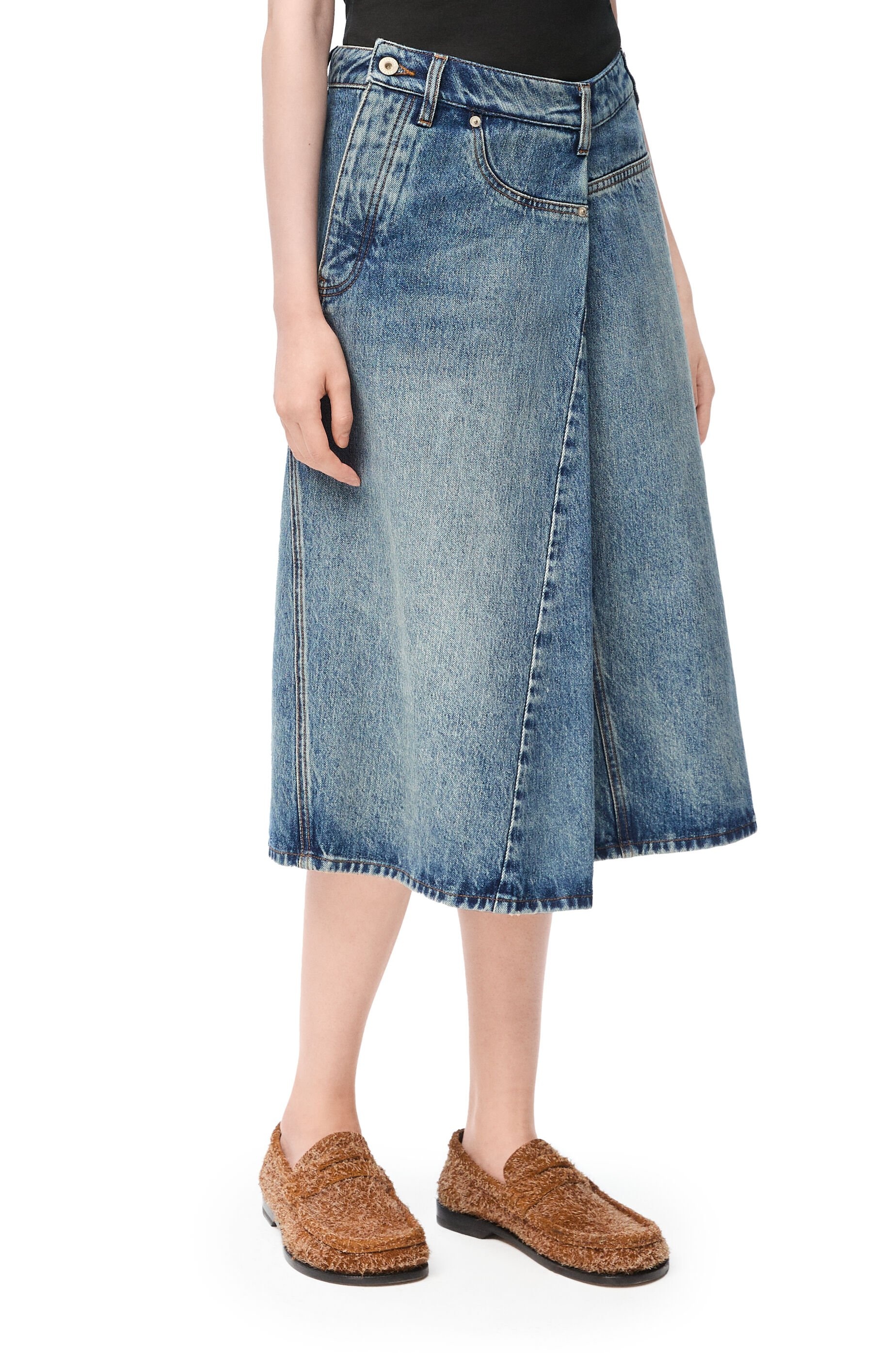 Deconstructed skirt in denim - 3