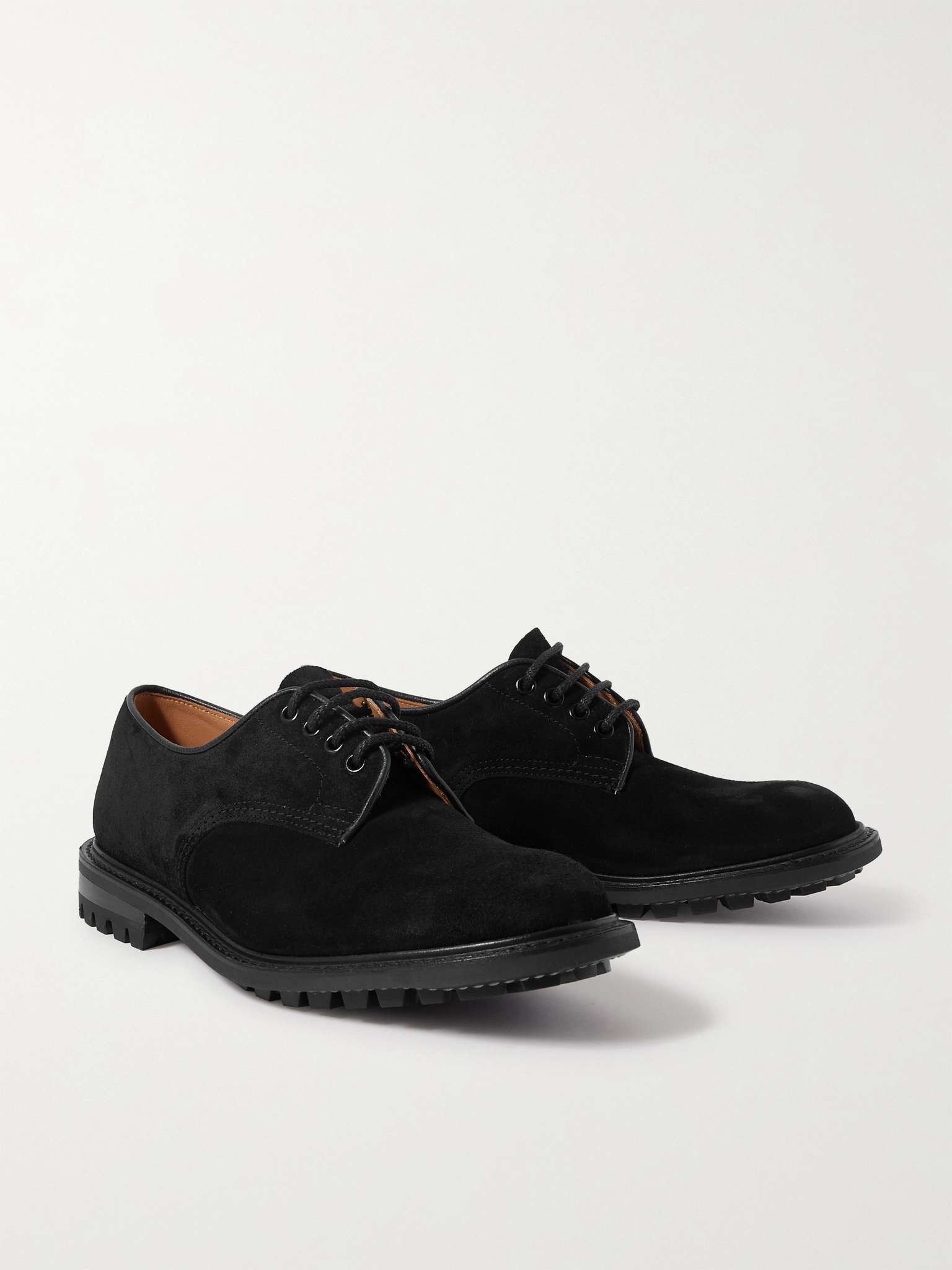 Daniel Leather-Trimmed Suede Derby Shoes - 4