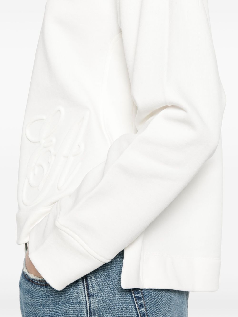 logo-embossed sweatshirt - 5