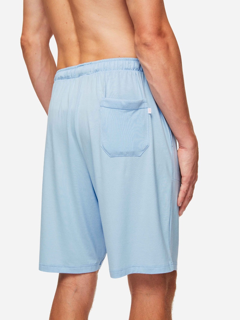 Men's Lounge Shorts Basel Micro Modal Stretch Sky - 7