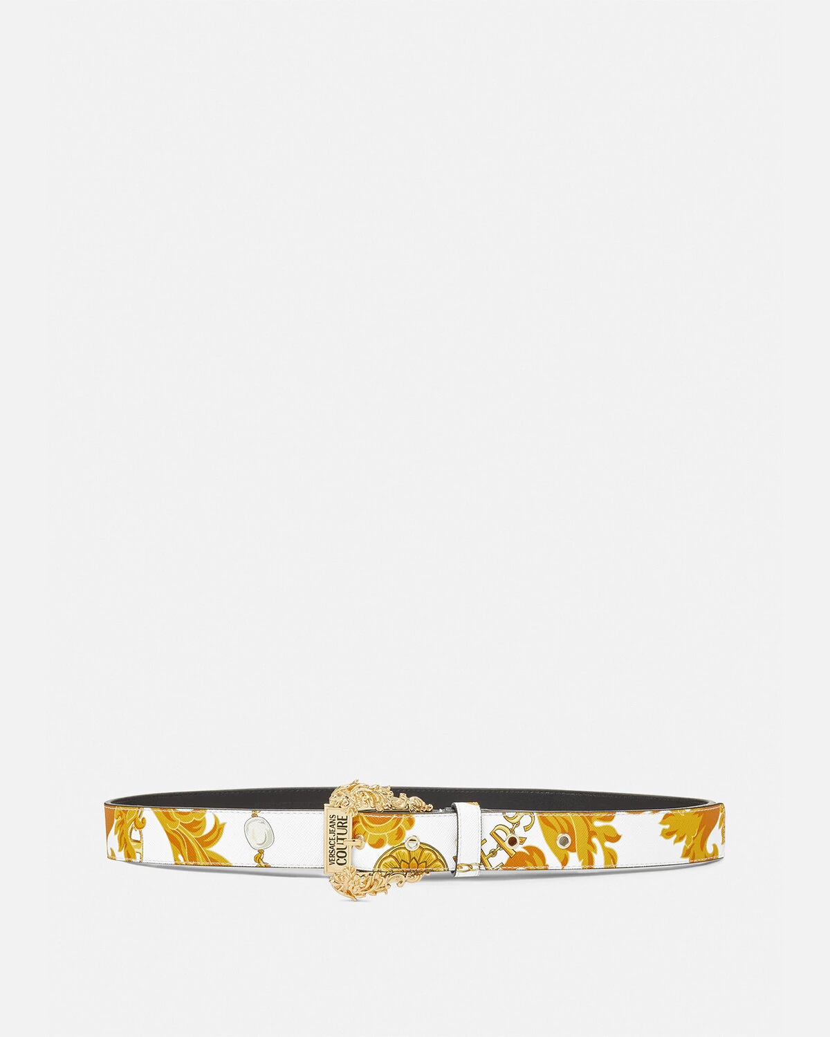 Chain Couture Baroque Buckle Thin Belt - 1