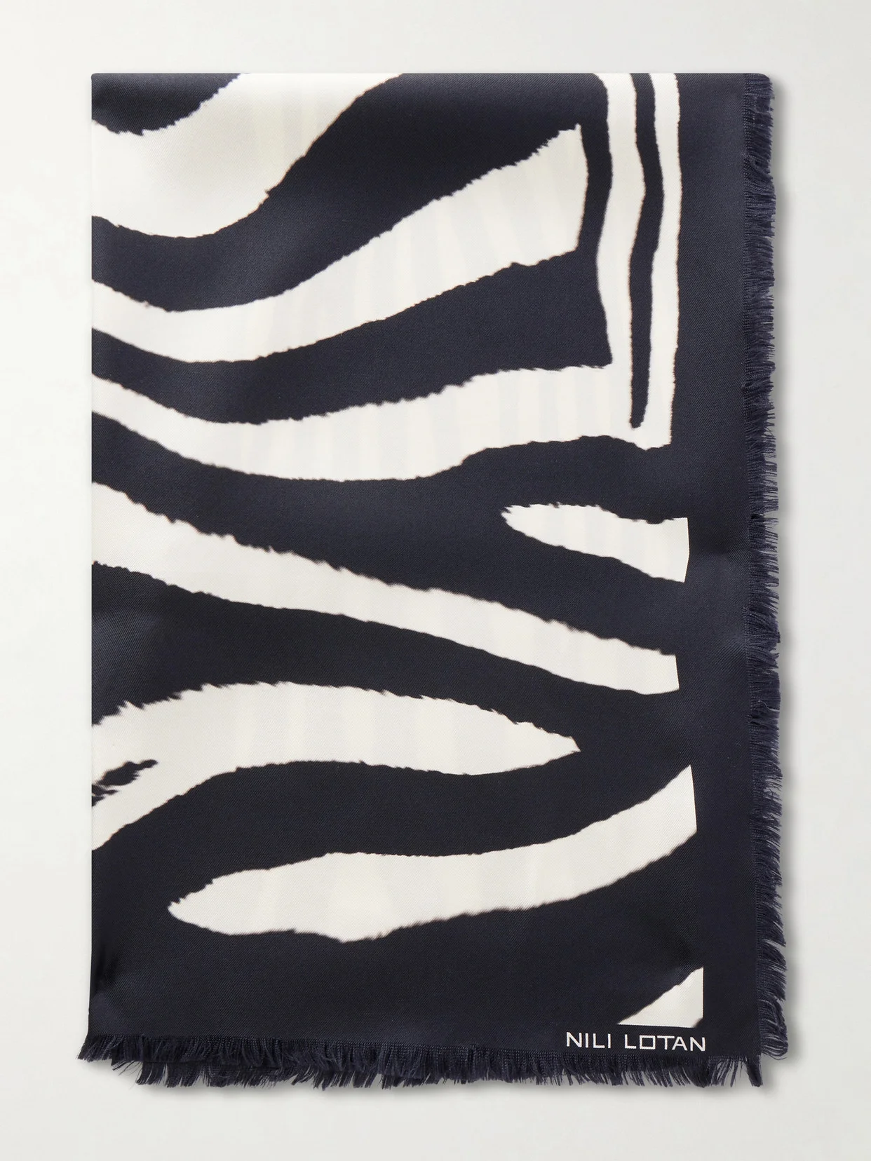 Zebra-print Silk Scarf - 1